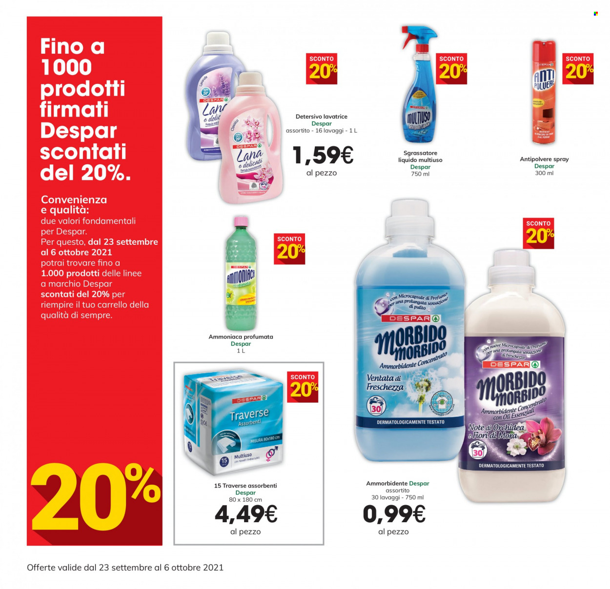 Volantino Despar - 23/9/2021 - 6/10/2021. Pagina 14