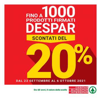 Volantino Eurospar - 23.9.2021 - 6.10.2021.
