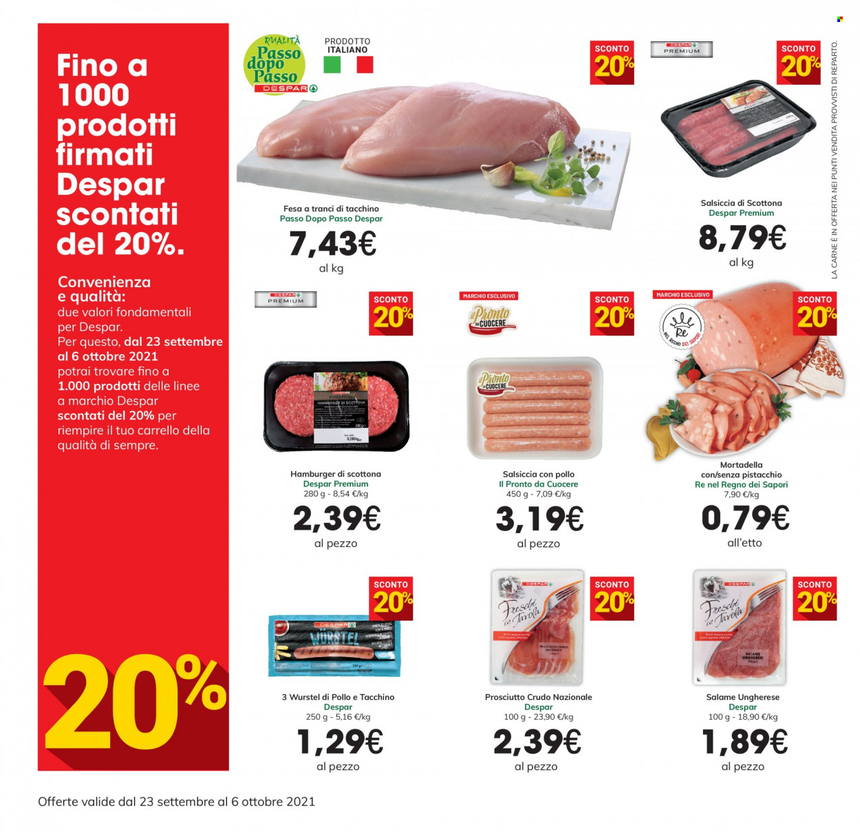 Volantino Eurospar - 23/9/2021 - 6/10/2021. Pagina 2