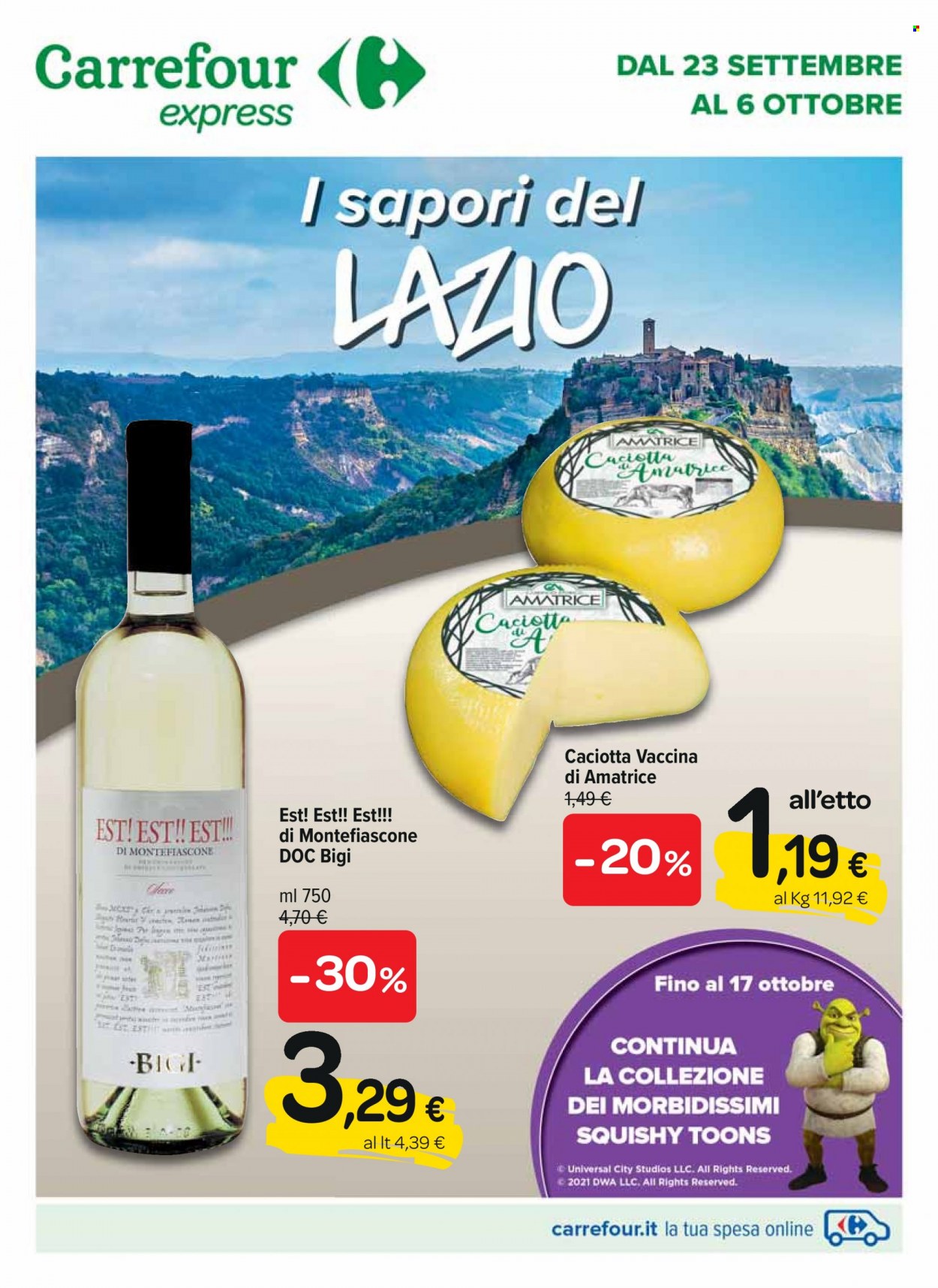 Volantino Carrefour - 23/9/2021 - 6/10/2021. Pagina 1