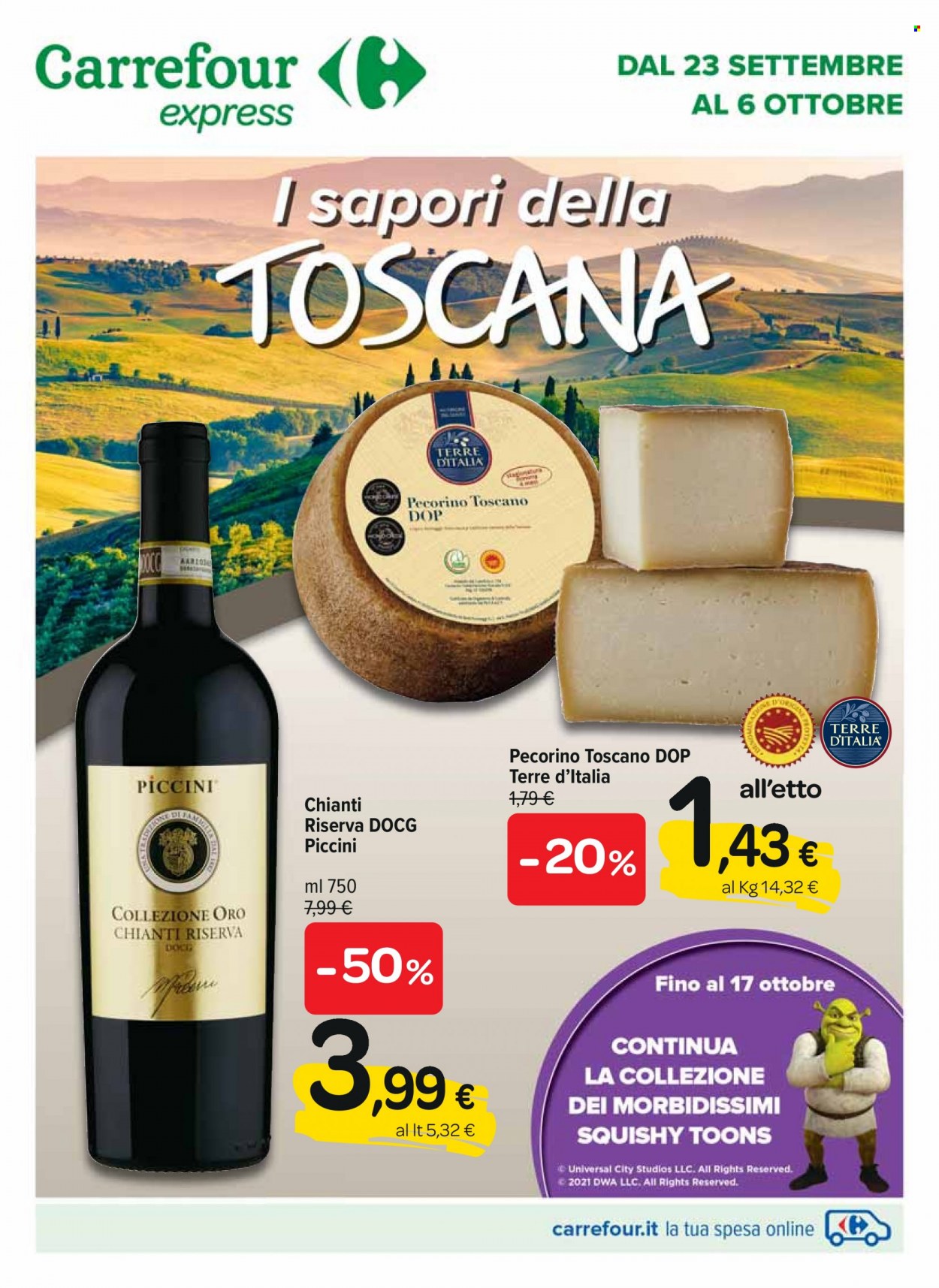 Leták Carrefour - 23.9.2021 - 6.10.2021. Strana 1