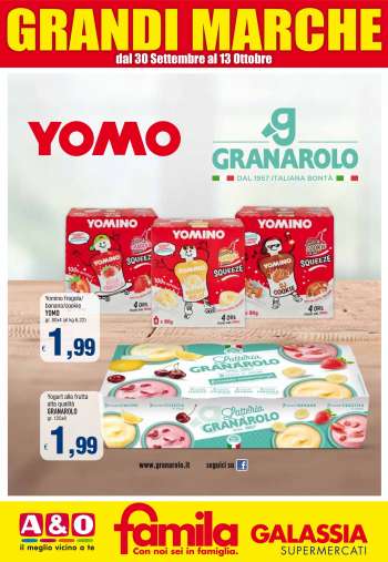 Volantino Famila - 30.9.2021 - 13.10.2021.