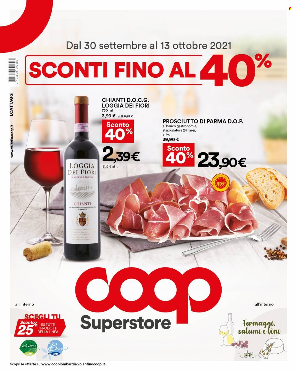 Volantino Coop - 30/9/2021 - 13/10/2021. Pagina 1