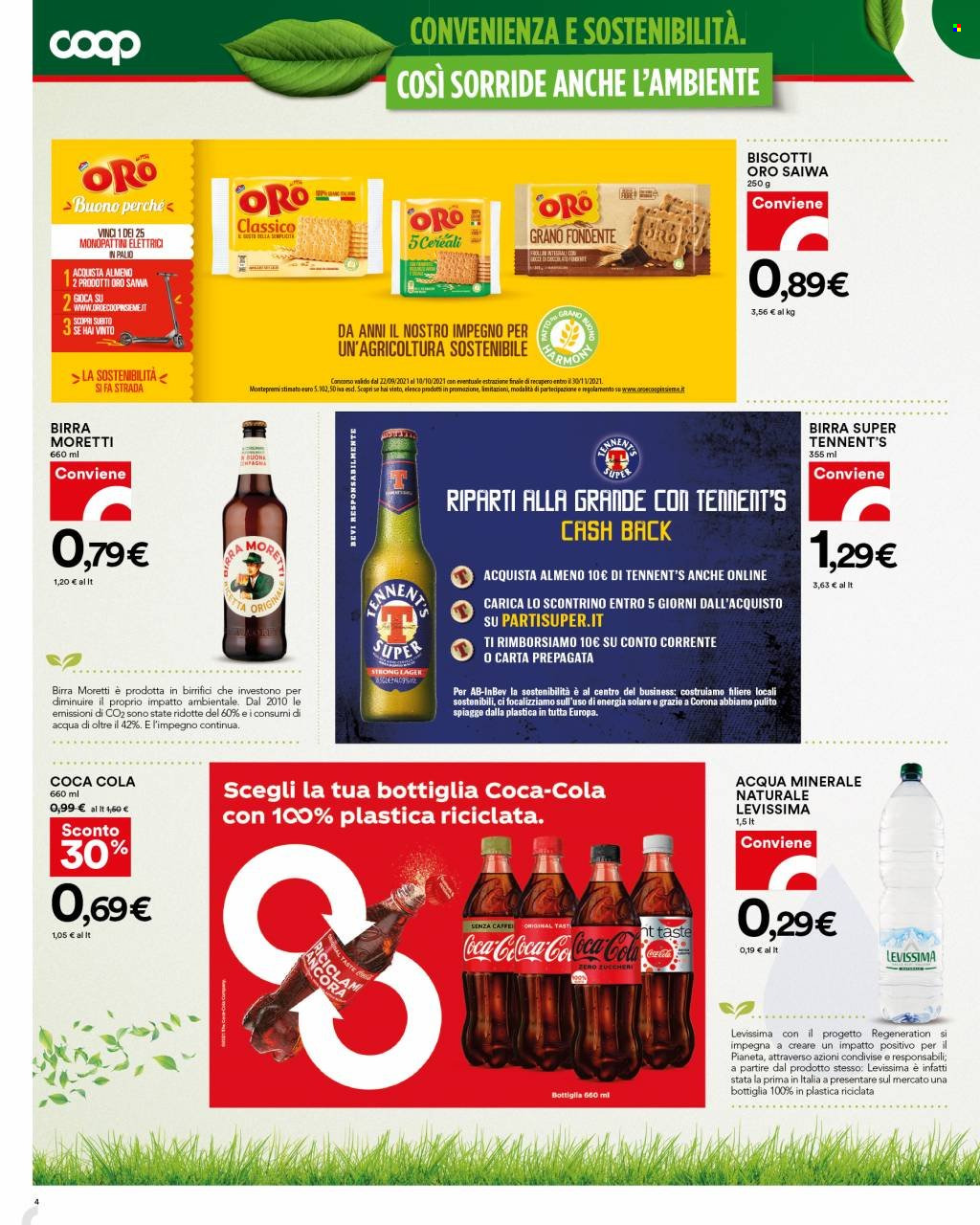 Leták Coop - 30.9.2021 - 13.10.2021. Strana 4