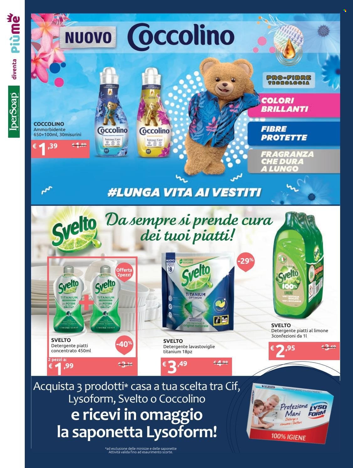 thumbnail - Volantino IperSoap - 4/10/2021 - 17/10/2021 - Prodotti in offerta - Cif, detergente, Lysoform, ammorbidente, Coccolino, Svelto, detergente per piatti, saponetta. Pagina 2.