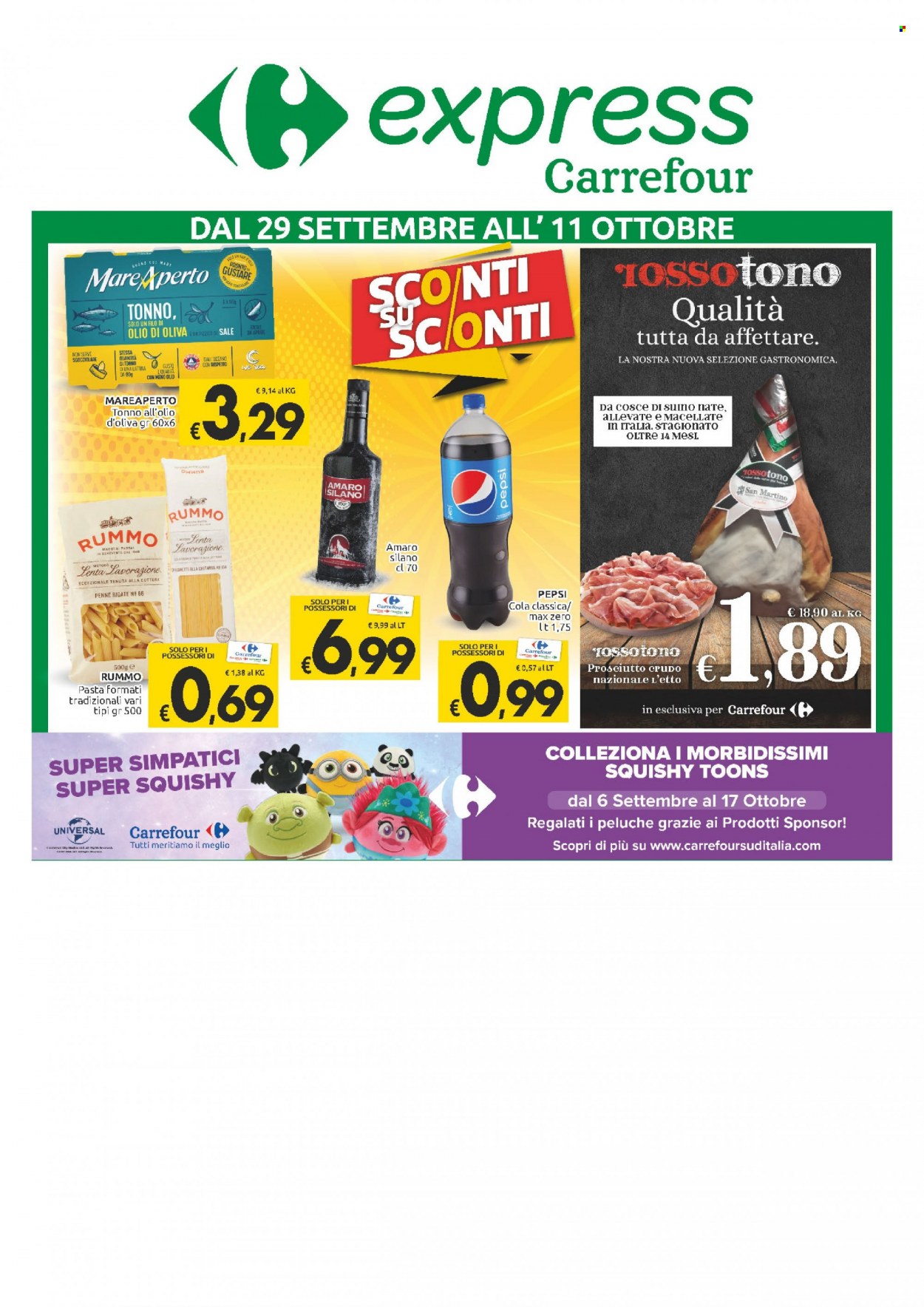 Volantino Carrefour - 29/9/2021 - 11/10/2021. Pagina 1