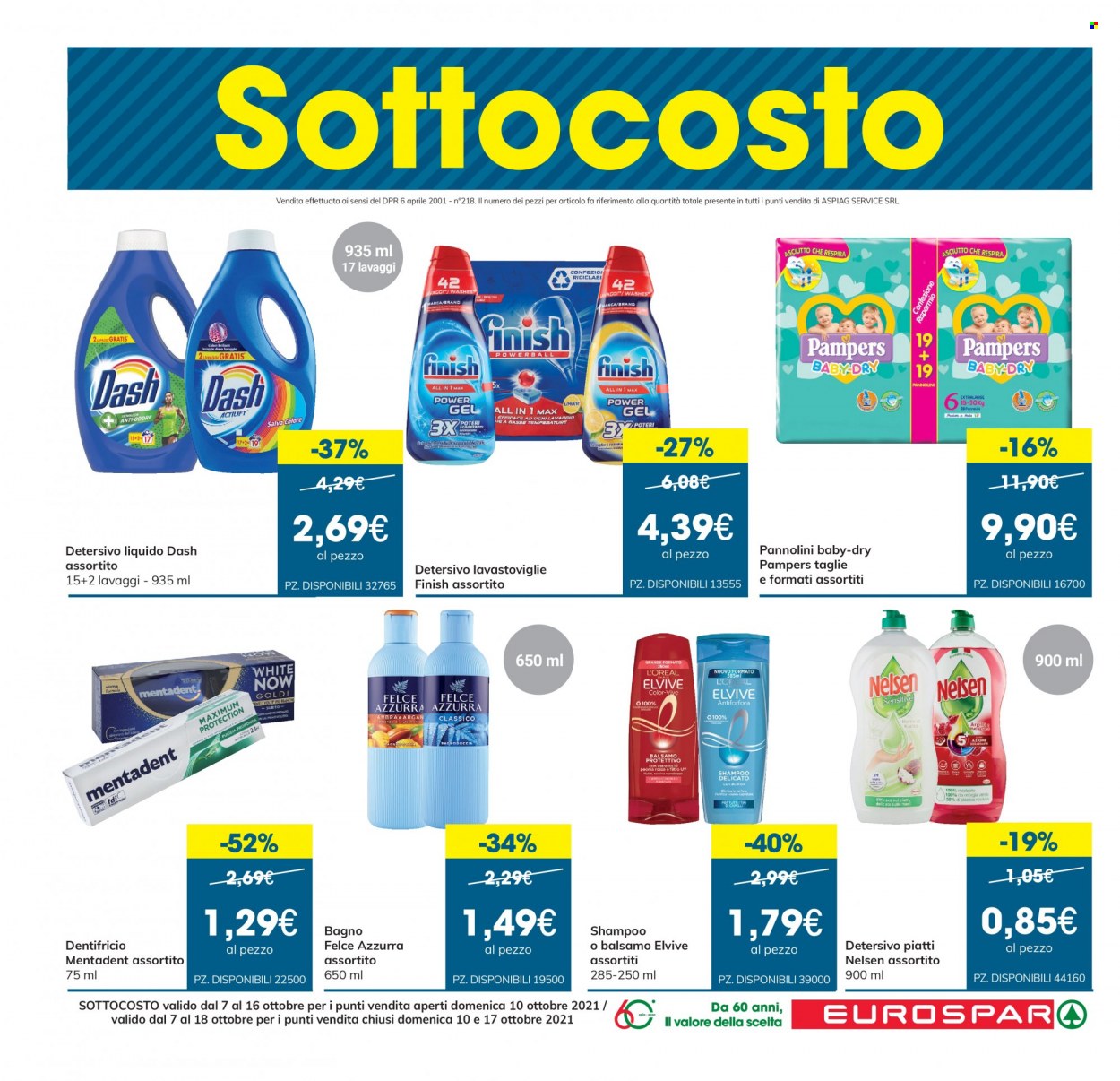 Volantino Eurospar - 7/10/2021 - 20/10/2021. Pagina 7