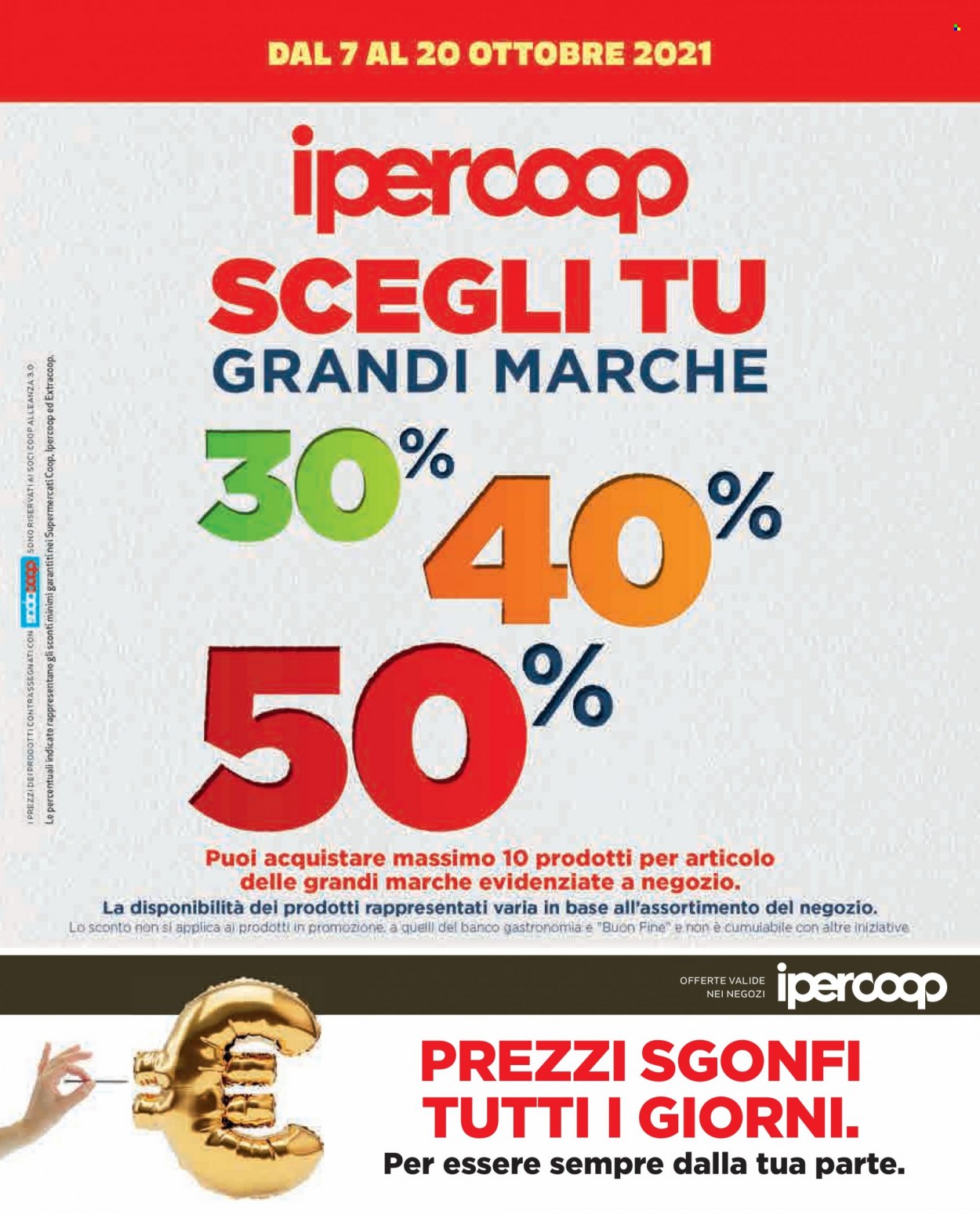 Leták Coop - 7.10.2021 - 20.10.2021. Strana 1
