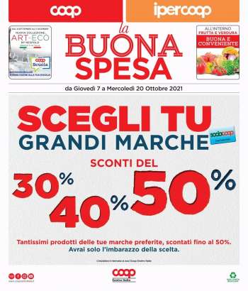 Volantino Coop - 7.10.2021 - 20.10.2021.