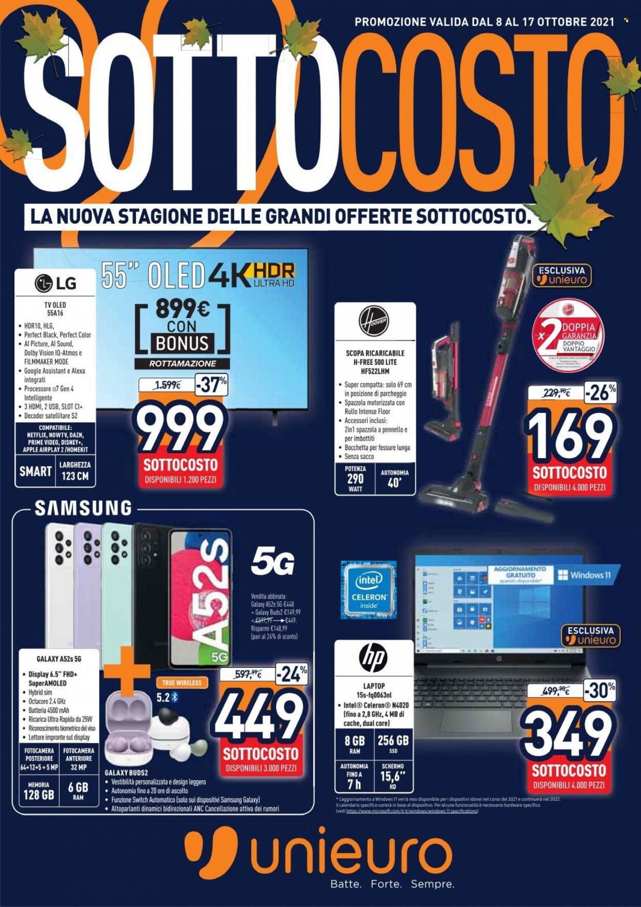 Volantino Unieuro - 8/10/2021 - 17/10/2021. Pagina 1