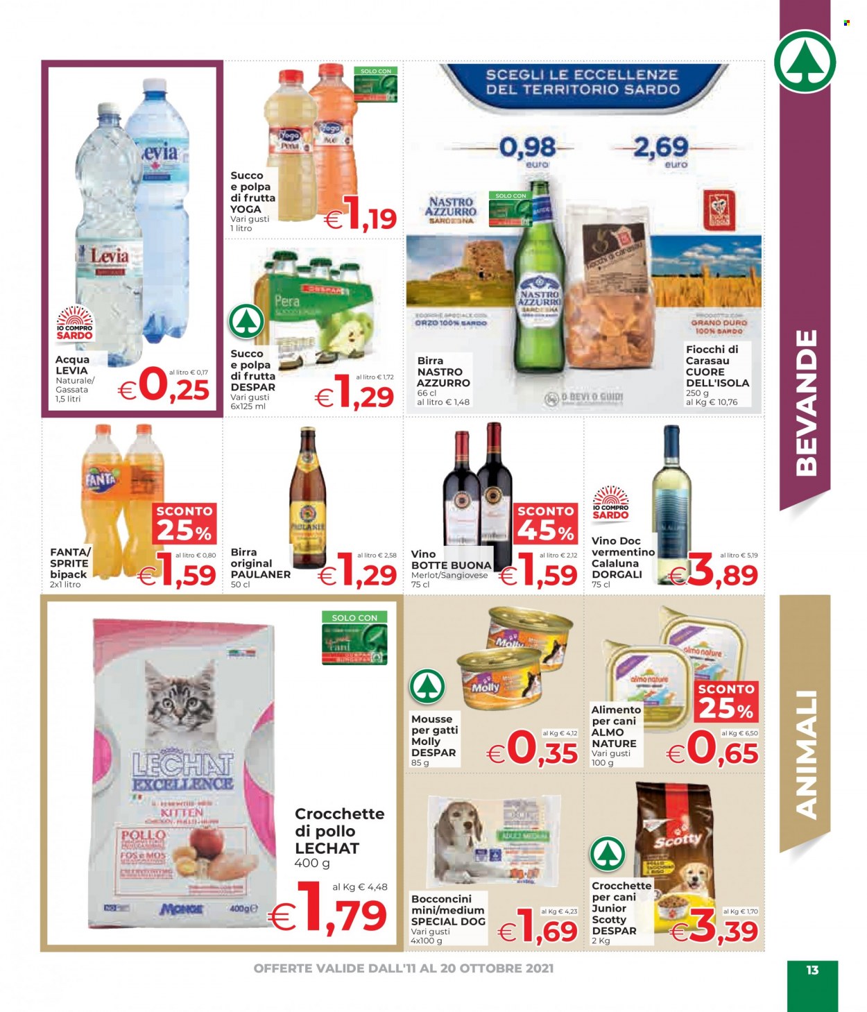 Volantino Eurospar - 11/10/2021 - 20/10/2021. Pagina 13