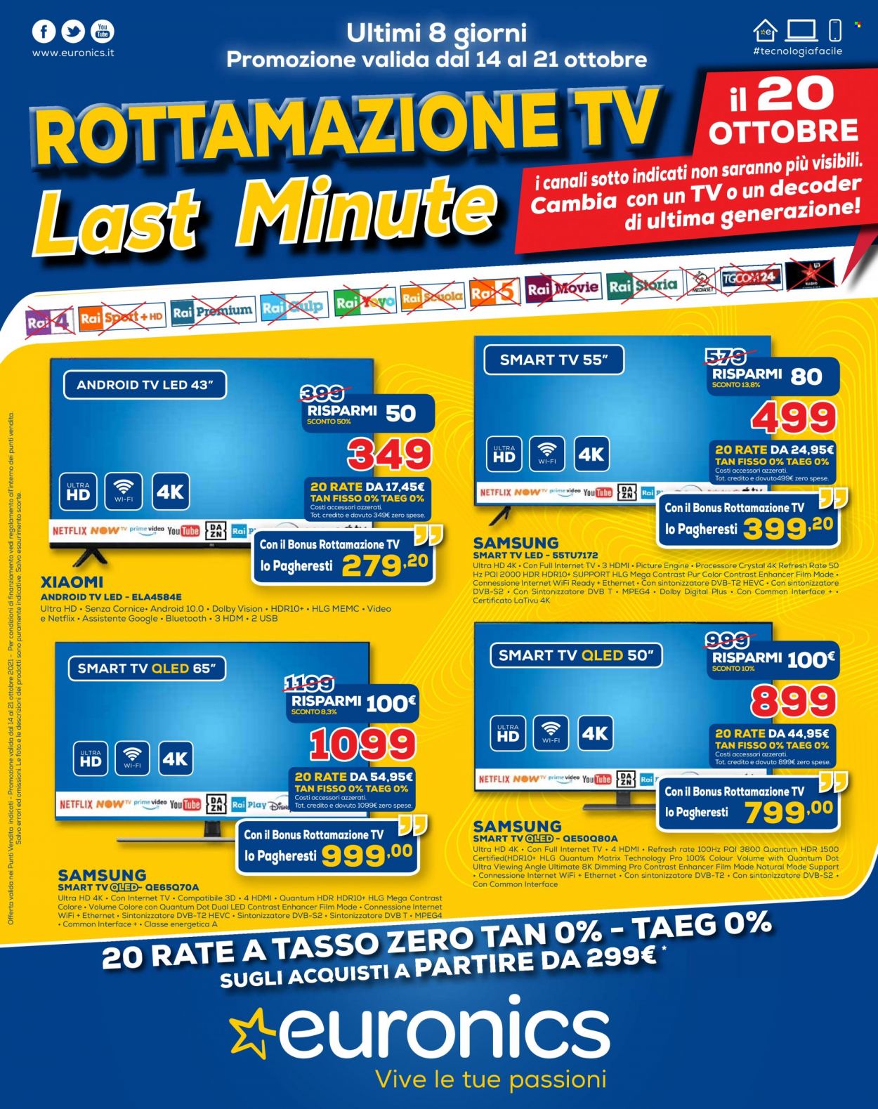 Volantino Euronics - 14/10/2021 - 21/10/2021. Pagina 1