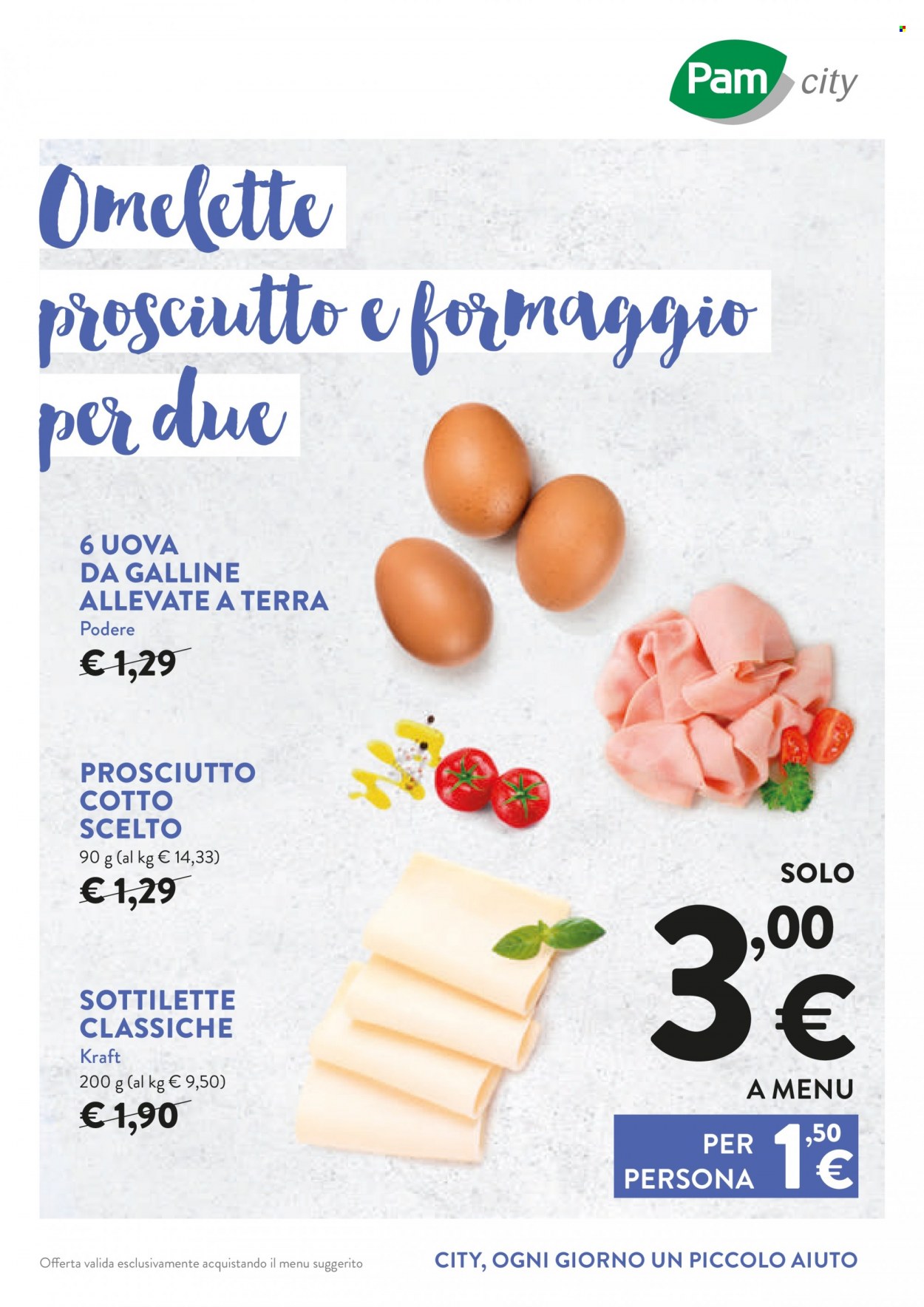 Leták Pam city. Strana 1