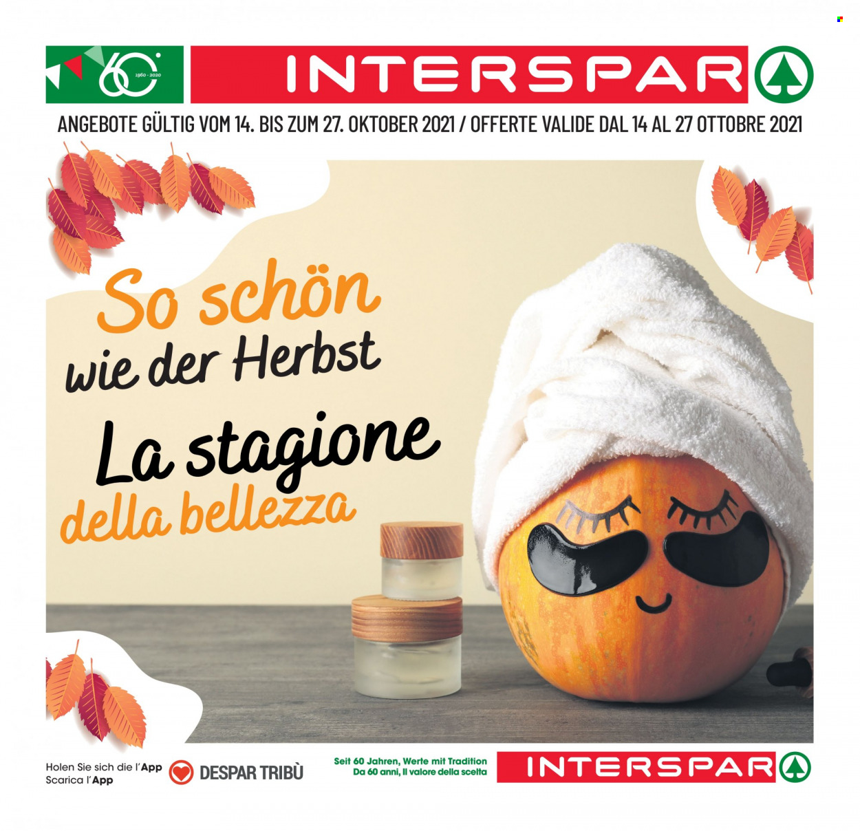 Volantino Interspar - 14/10/2021 - 27/10/2021. Pagina 1