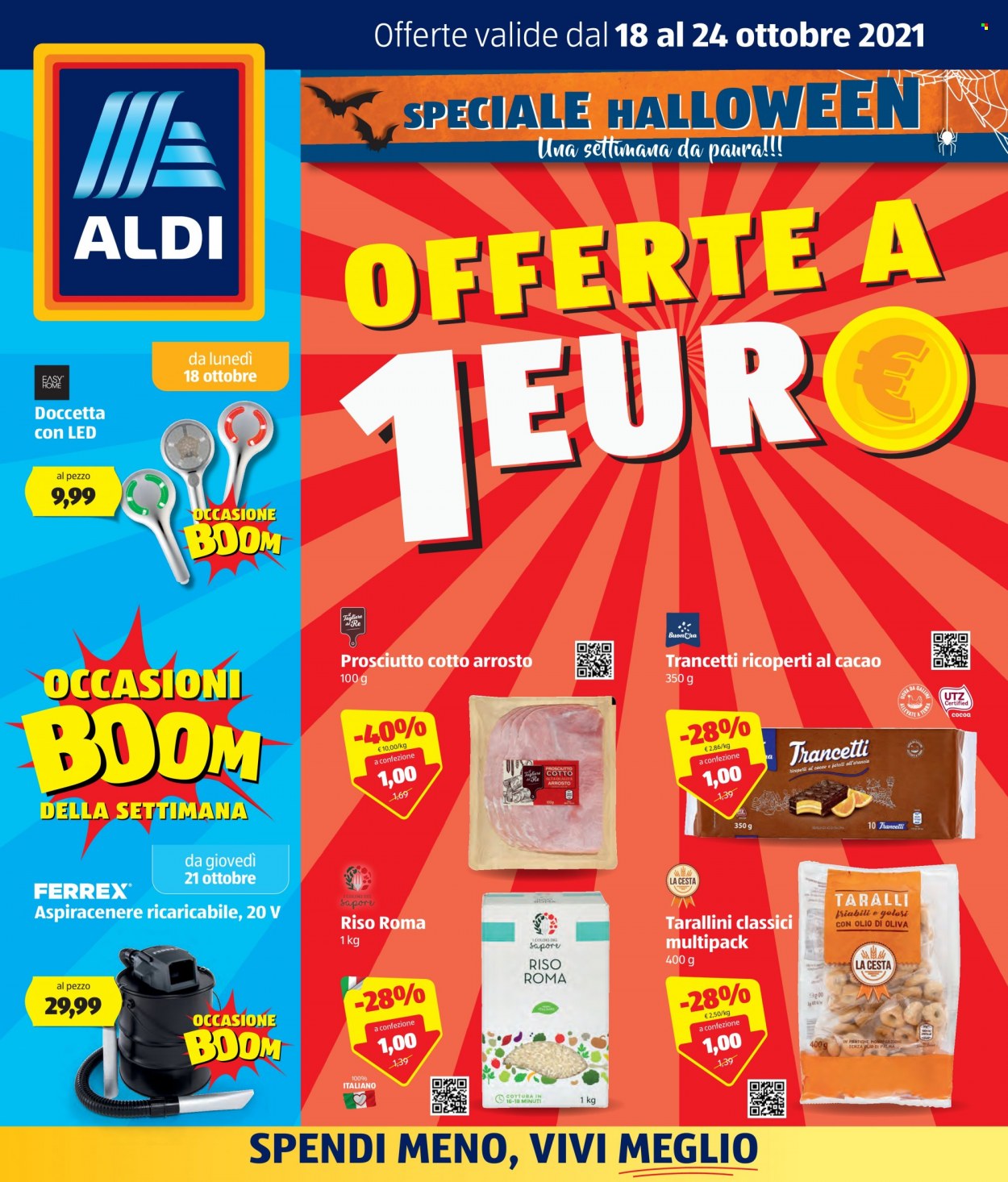 Volantino Aldi - 18/10/2021 - 24/10/2021. Pagina 1