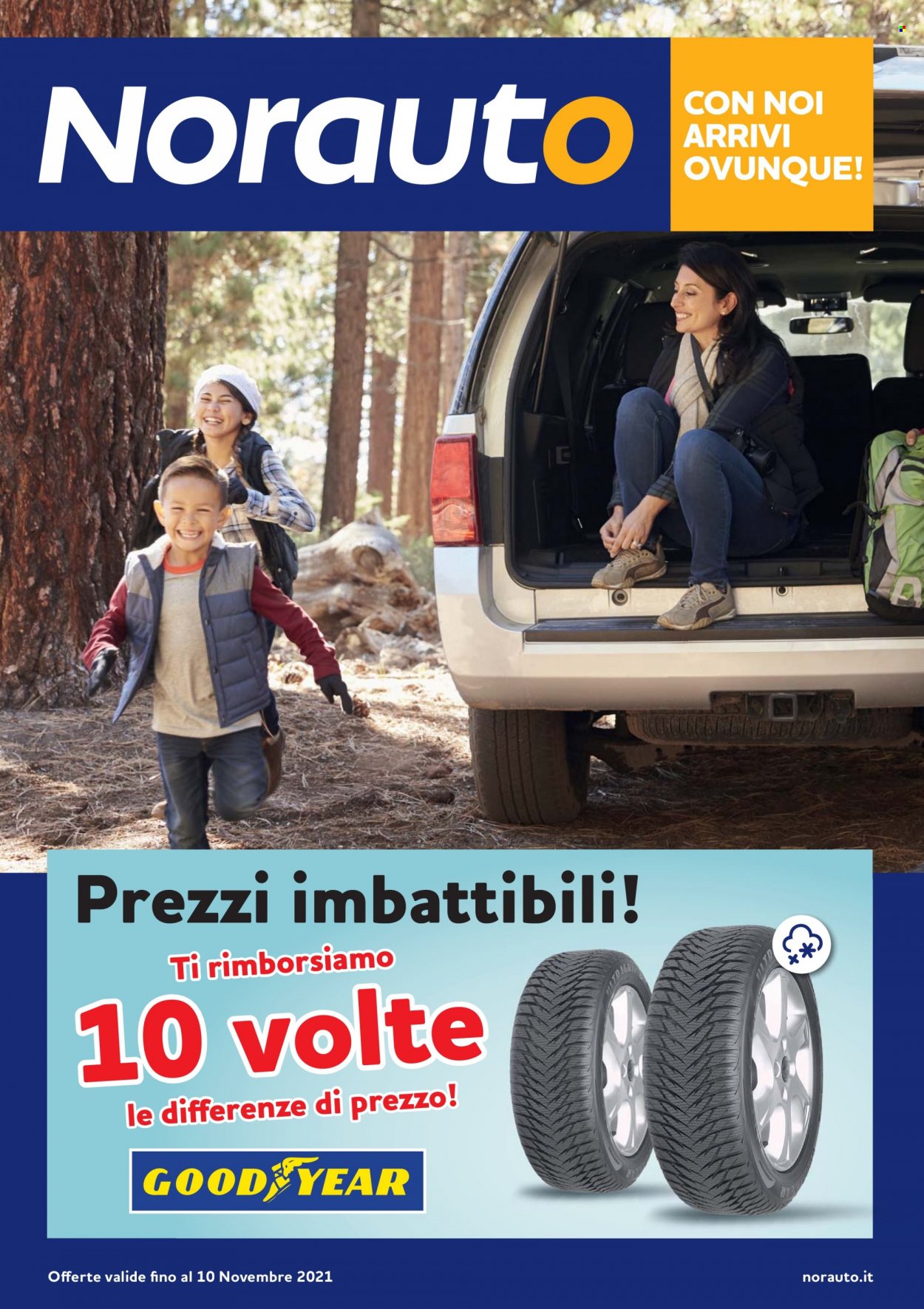 thumbnail - Volantino Norauto - 14/10/2021 - 10/11/2021 - Prodotti in offerta - Goodyear. Pagina 1.