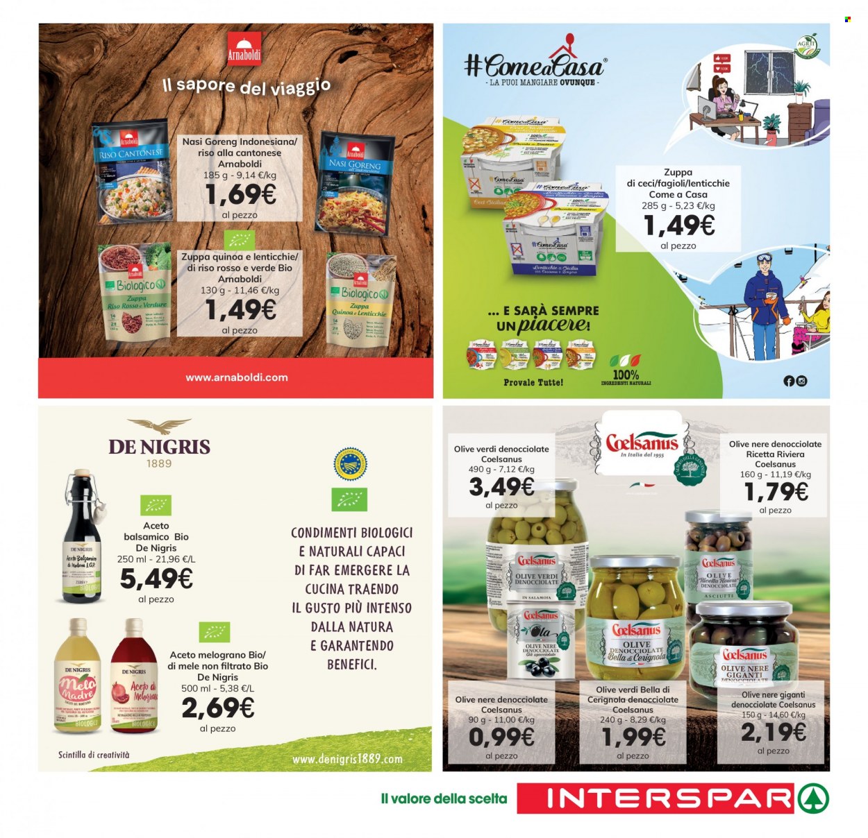 thumbnail - Volantino Interspar - 14/10/2021 - 27/10/2021 - Prodotti in offerta - melograno, zuppa, fagioli, lenticchie, riso rosso, aceto, aceto balsamico, Scintilla. Pagina 9.