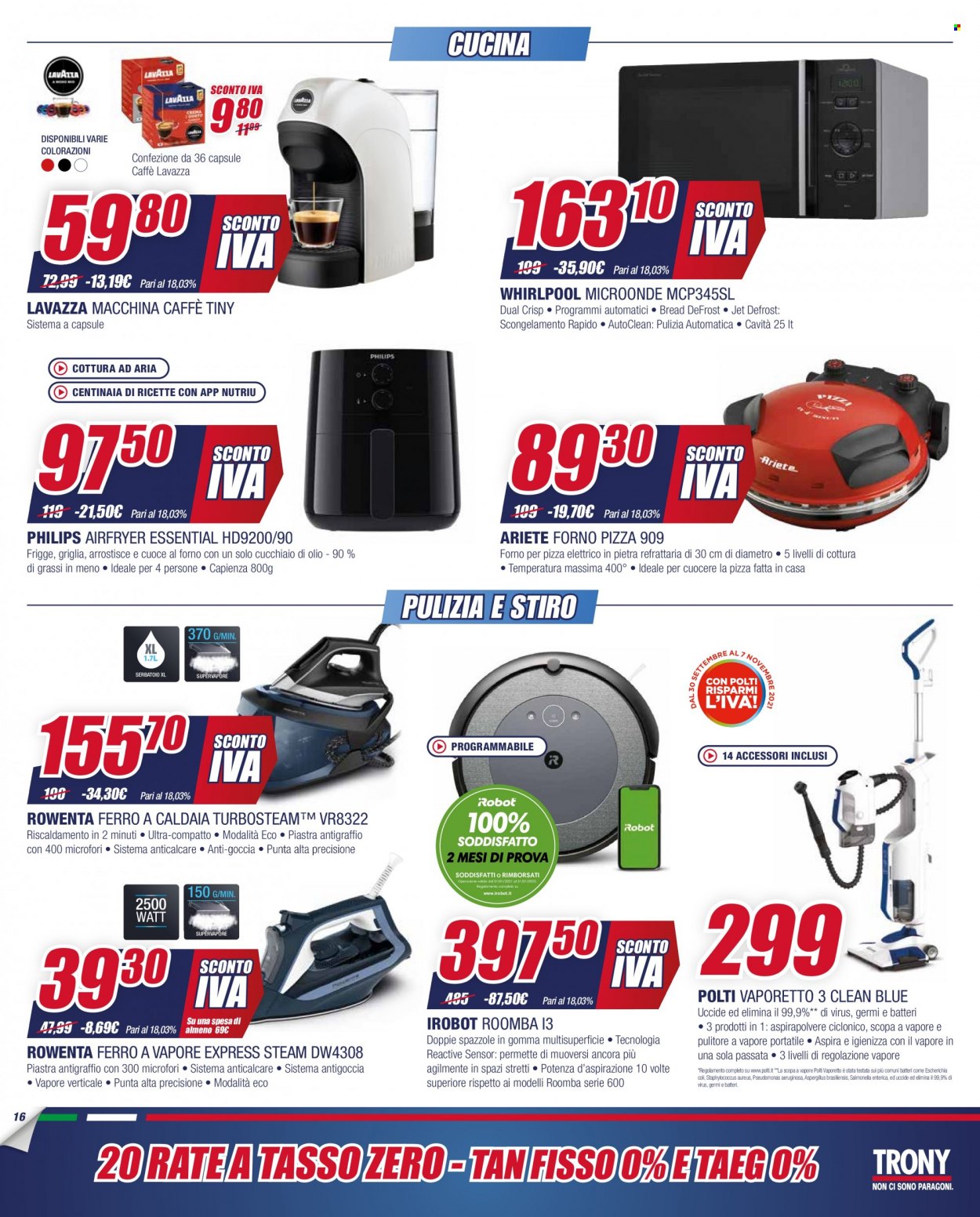 Volantino Trony - 20/10/2021 - 29/10/2021. Pagina 16