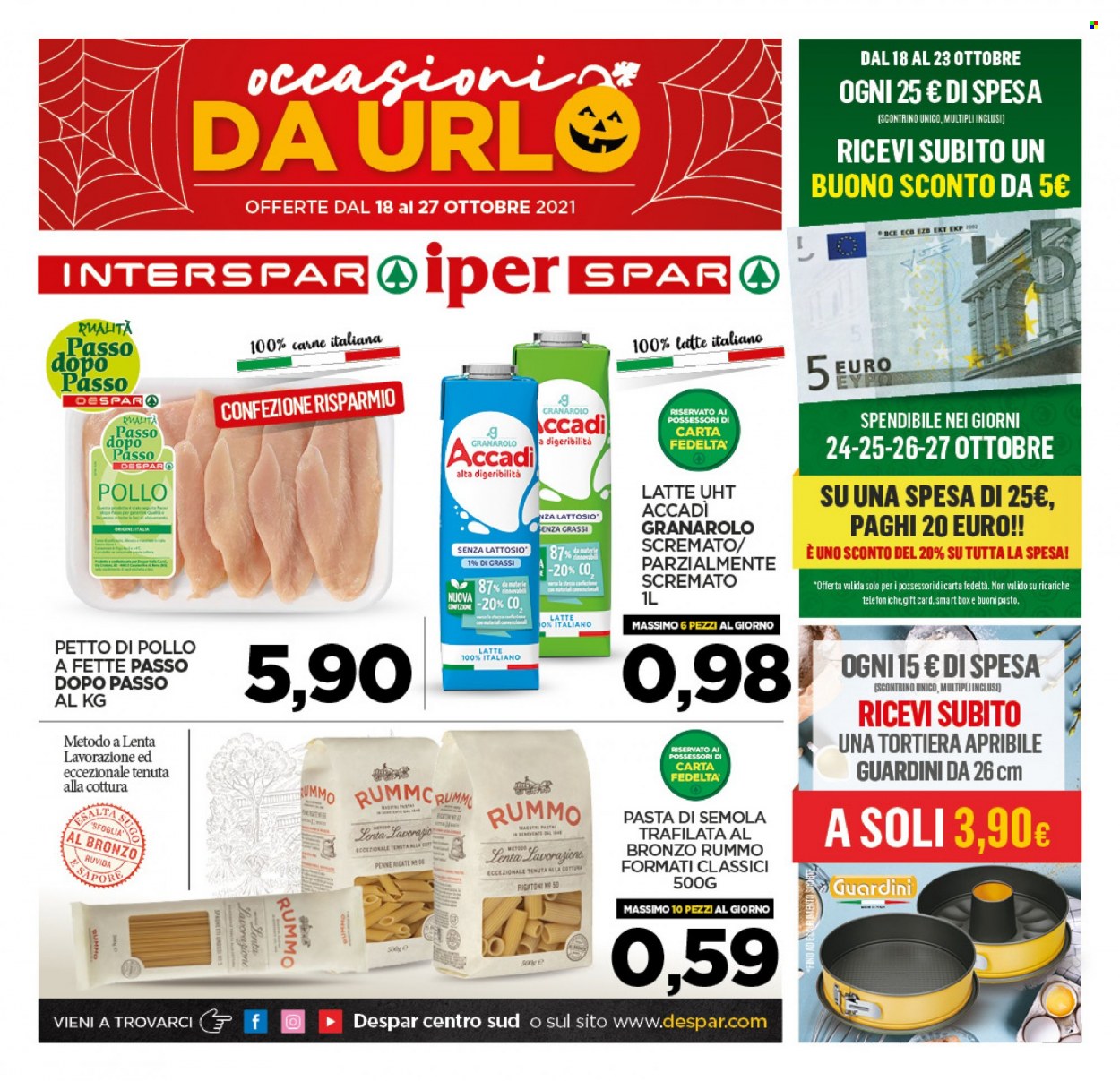 Volantino Interspar - 18/10/2021 - 27/10/2021. Pagina 1