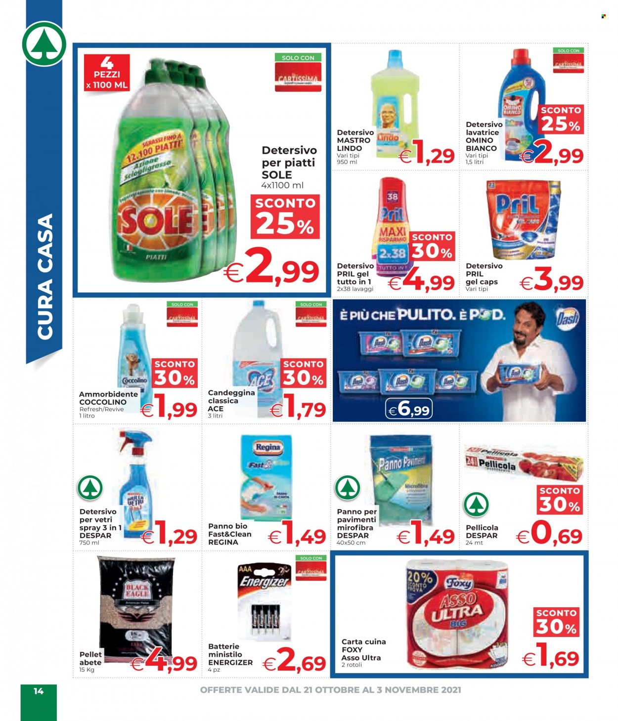 Volantino Despar - 21/10/2021 - 3/11/2021. Pagina 14