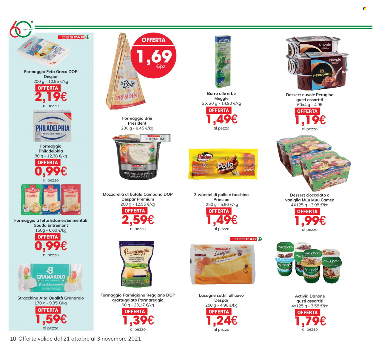 Volantino Eurospar - 21/10/2021 - 3/11/2021. Pagina 10