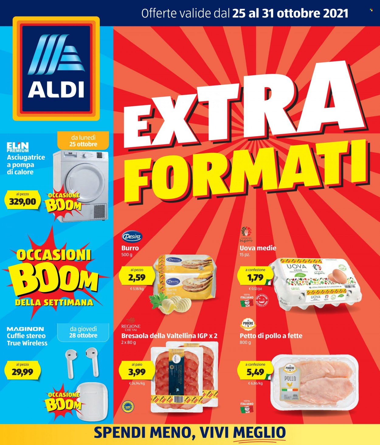 Volantino Aldi - 25/10/2021 - 31/10/2021. Pagina 1