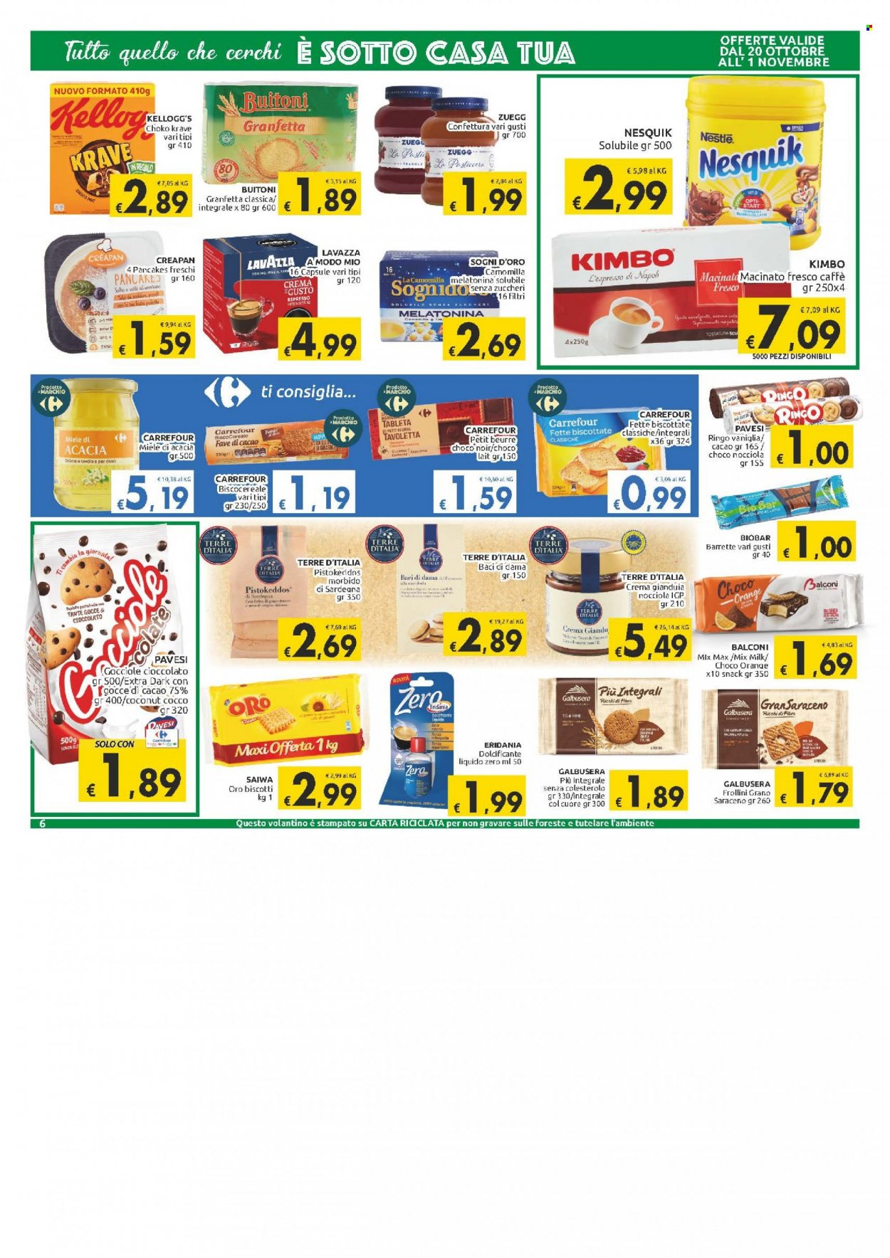 Volantino Carrefour - 20/10/2021 - 1/11/2021. Pagina 6