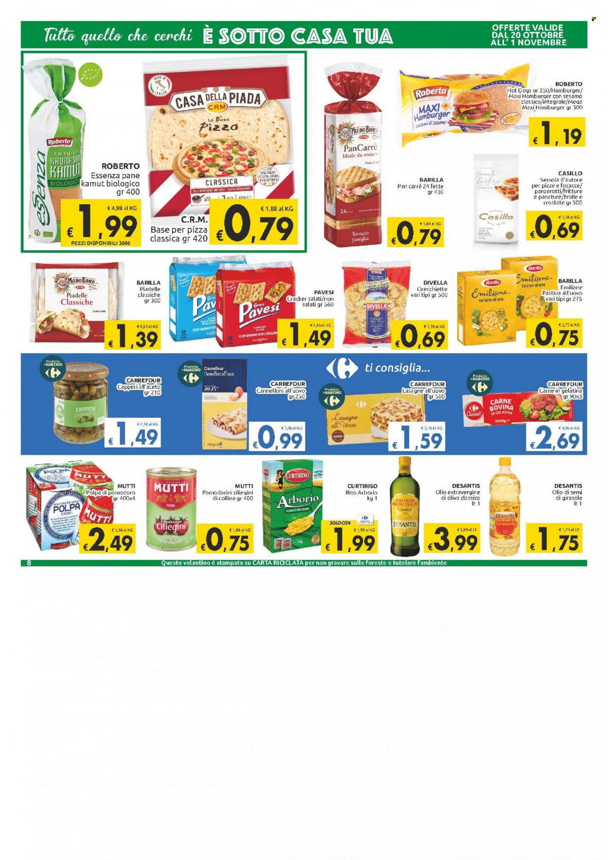 Volantino Carrefour - 20/10/2021 - 1/11/2021. Pagina 8