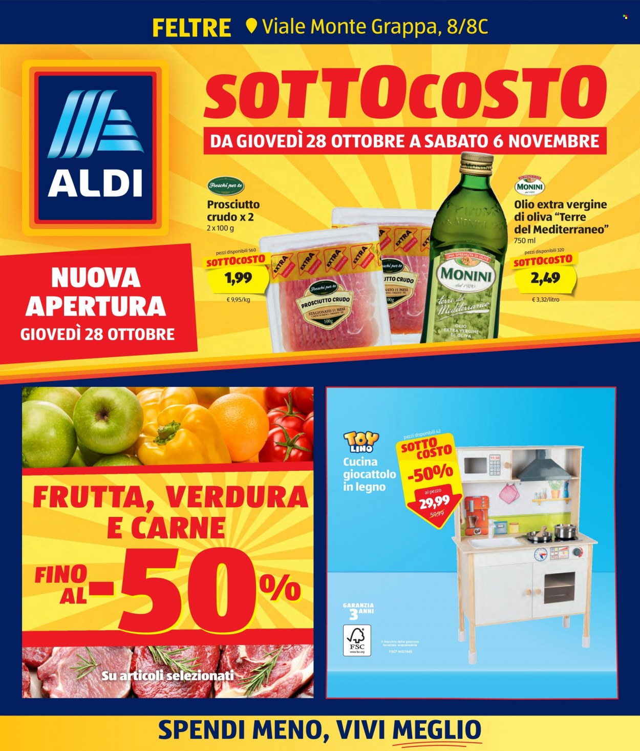 Volantino Aldi - 28/10/2021 - 6/11/2021. Pagina 1