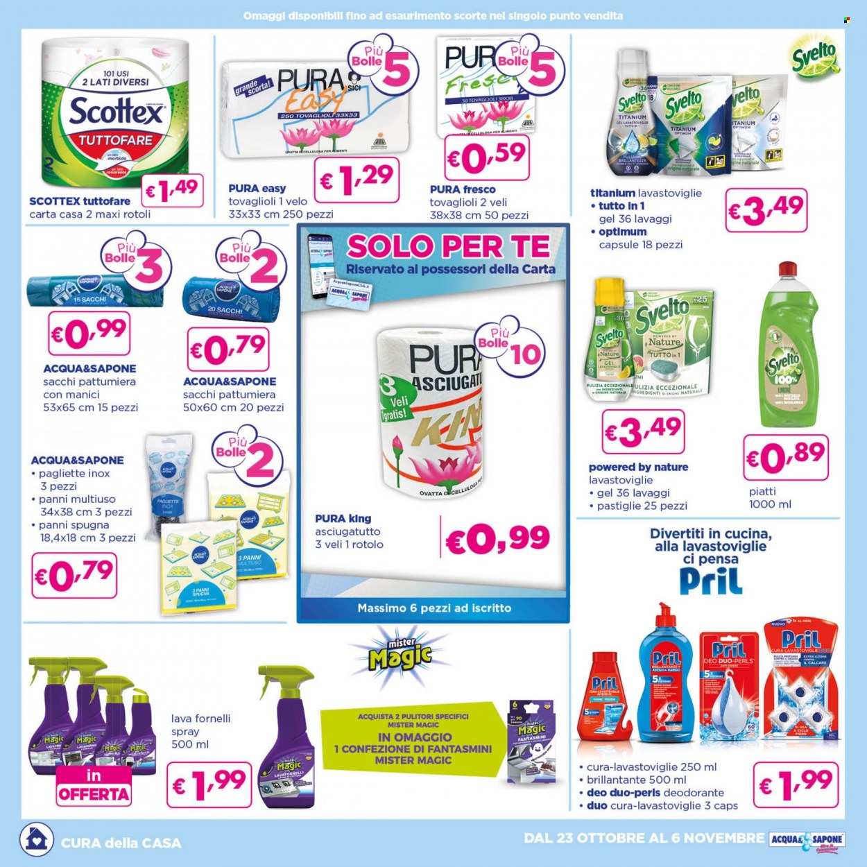 Volantino Acqua & Sapone - 23/10/2021 - 6/11/2021. Pagina 4