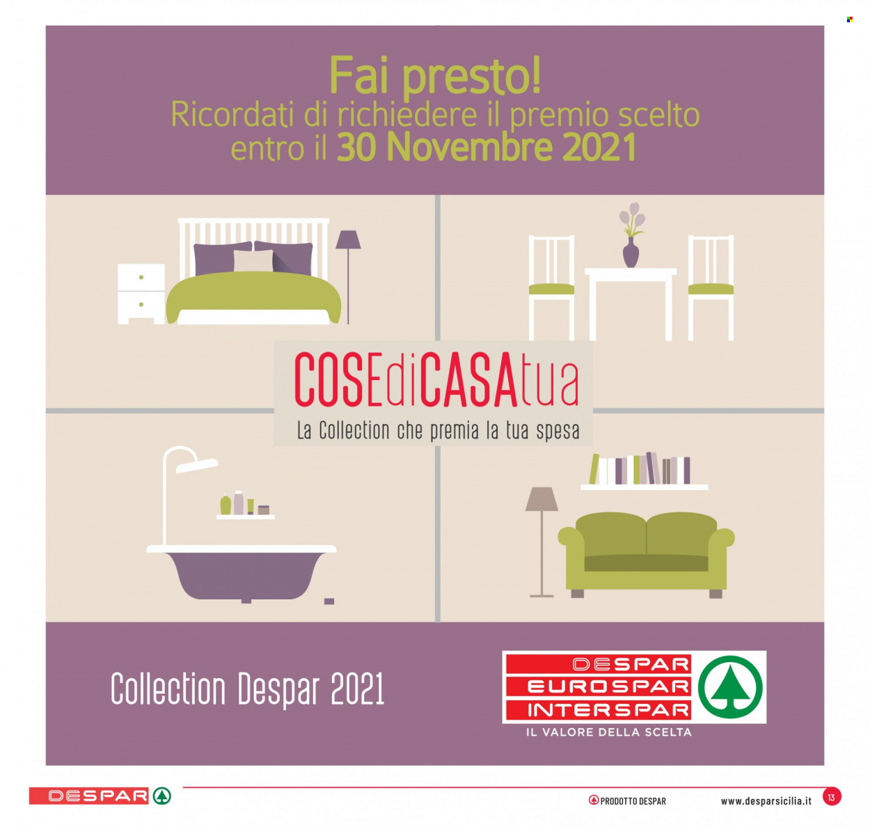 Volantino Despar - 25/10/2021 - 3/11/2021. Pagina 13