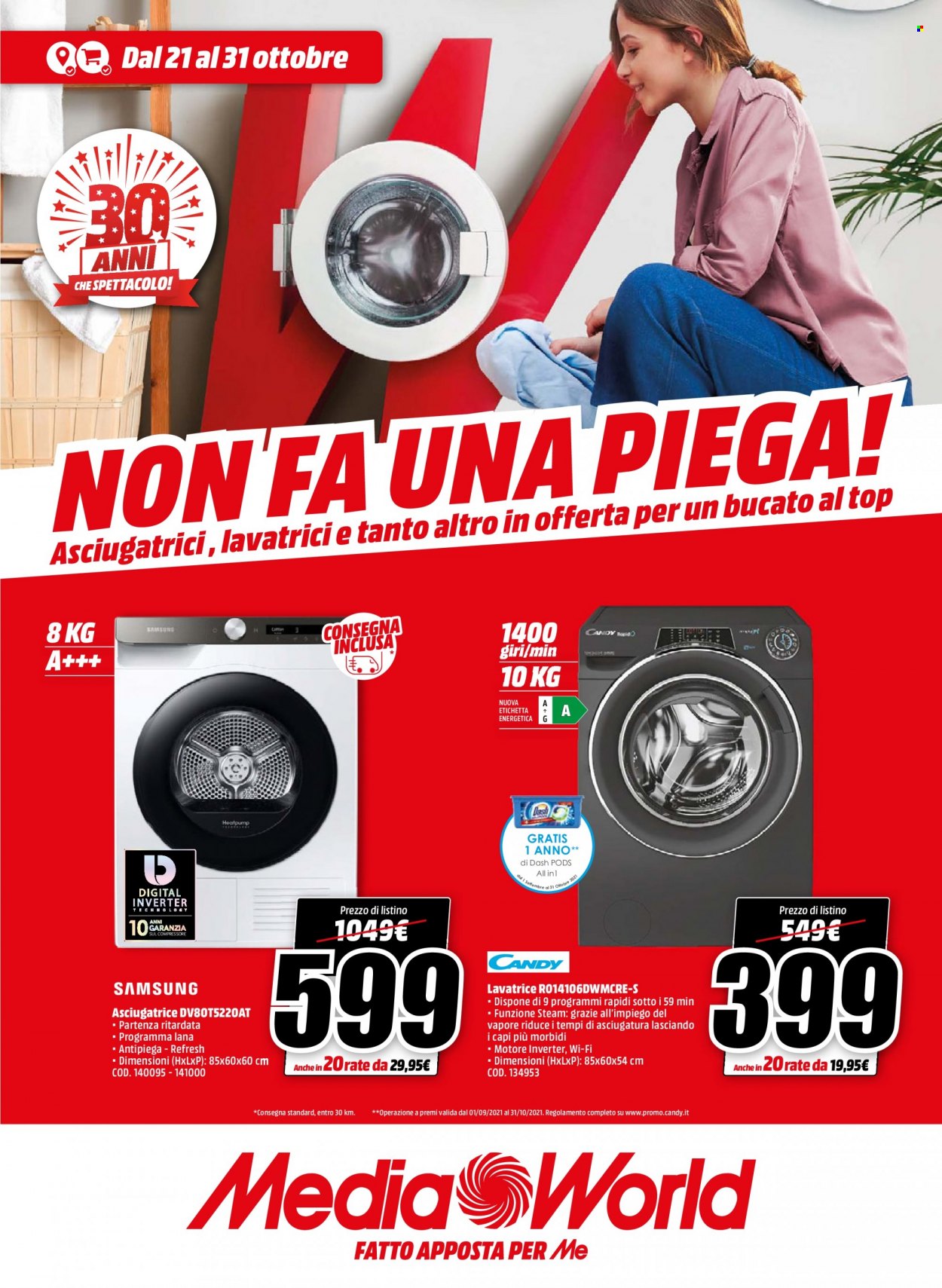 Volantino MediaWorld - 21/10/2021 - 31/10/2021. Pagina 1