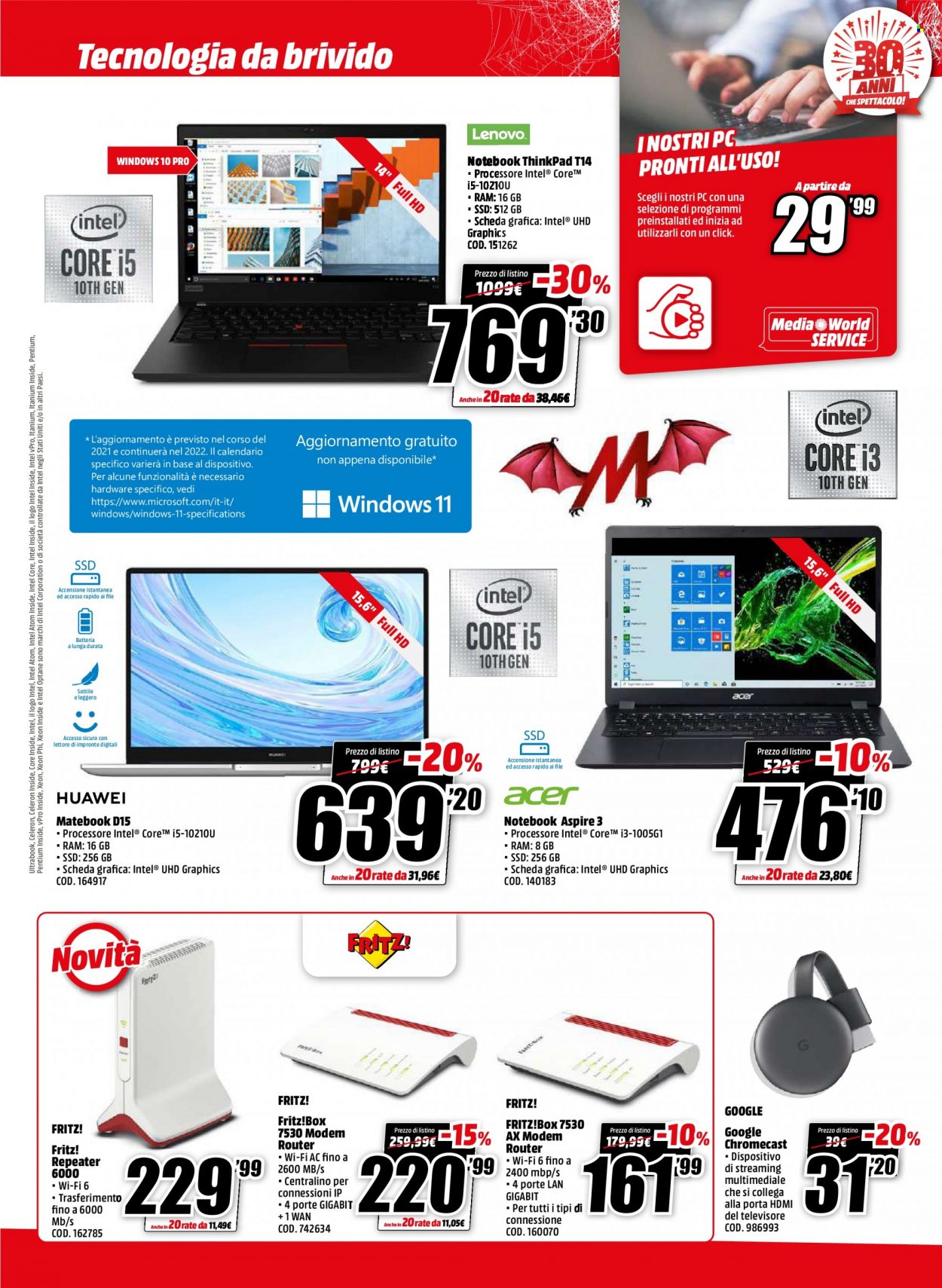 Volantino MediaWorld - 25/10/2021 - 31/10/2021. Pagina 7