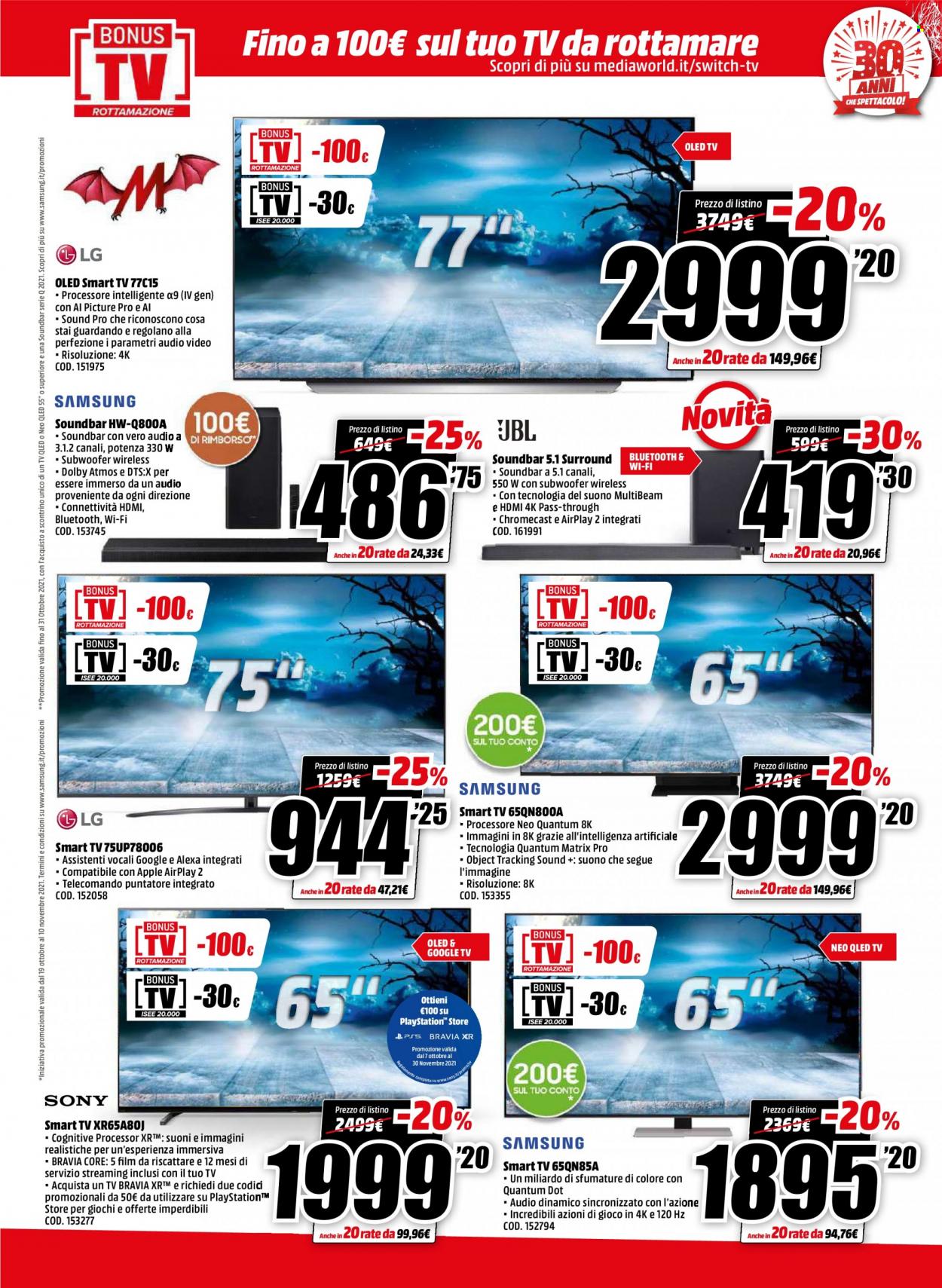 Volantino MediaWorld - 25/10/2021 - 31/10/2021. Pagina 11