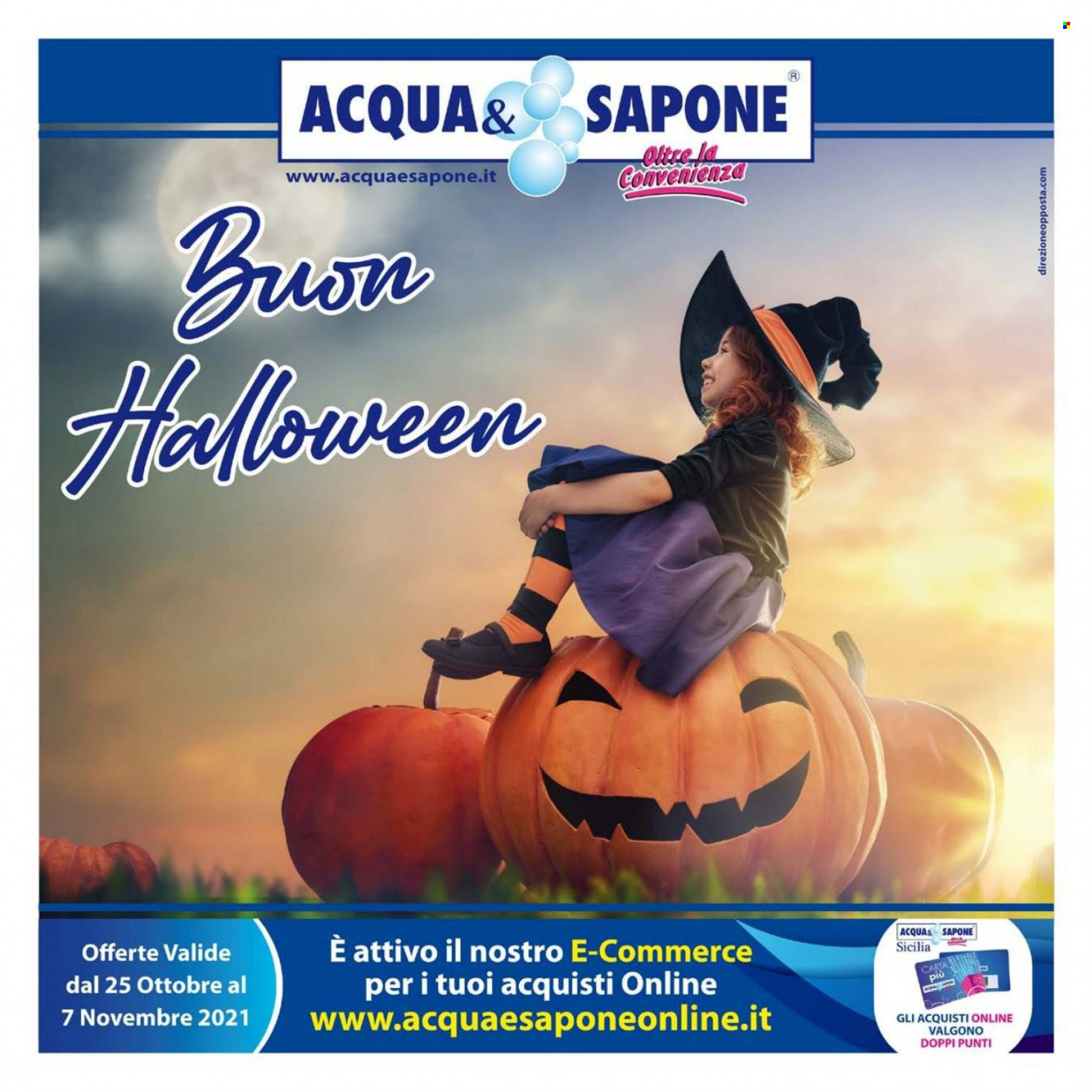thumbnail - Volantino Acqua & Sapone - 25/10/2021 - 7/11/2021 - Prodotti in offerta - sapone. Pagina 1.
