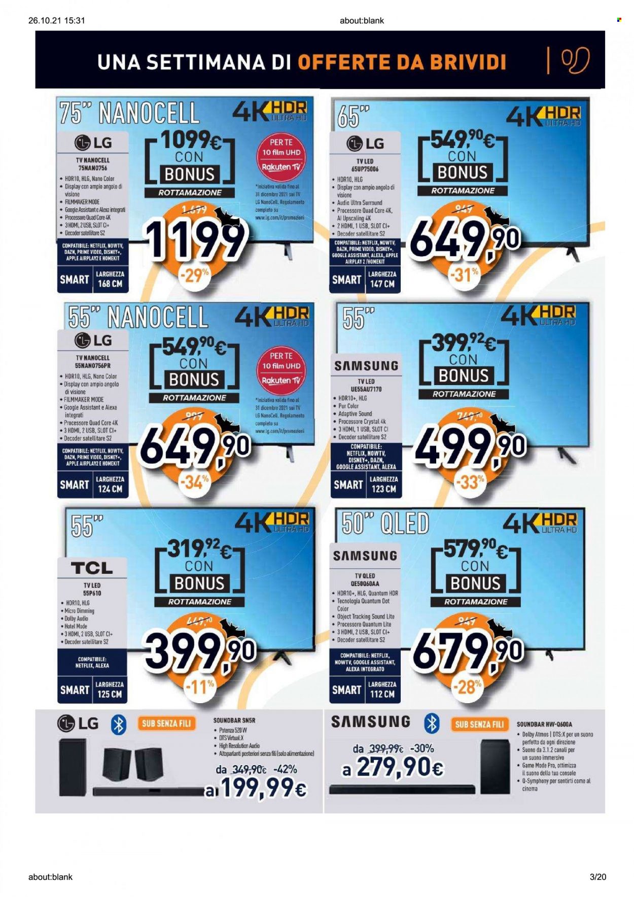Volantino Unieuro - 25/10/2021 - 1/11/2021. Pagina 3