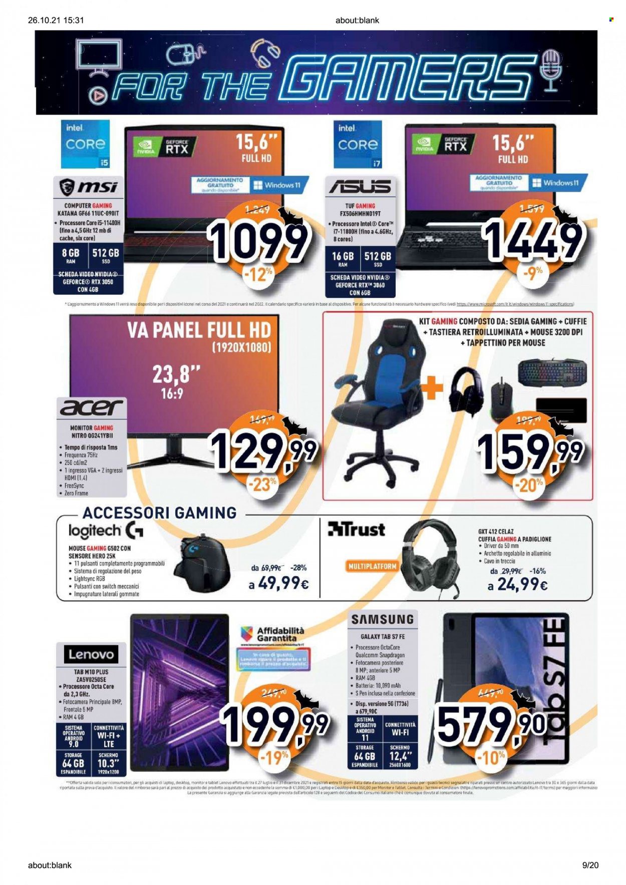 Volantino Unieuro - 25/10/2021 - 1/11/2021. Pagina 9