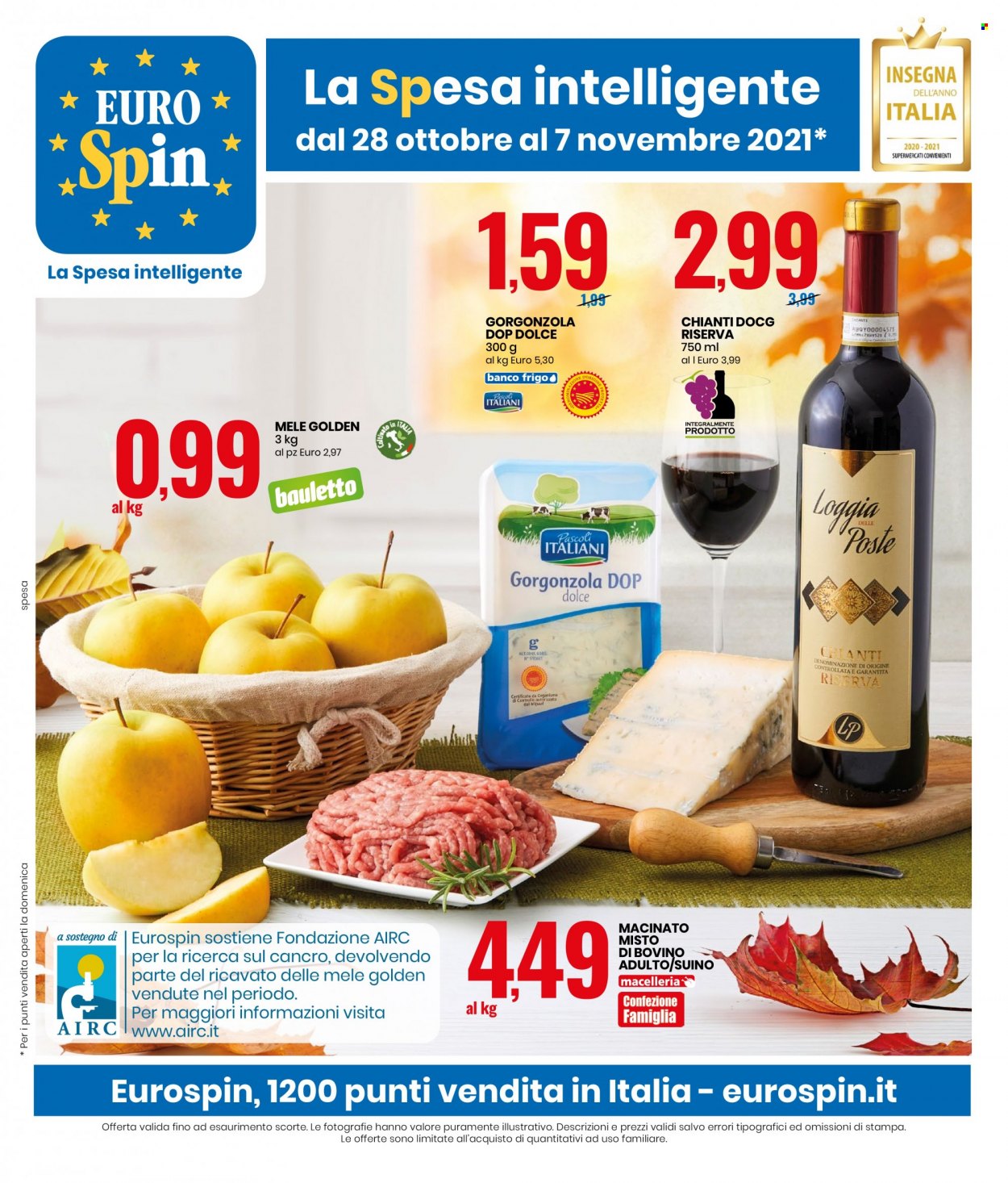 Volantino EuroSpin - 28/10/2021 - 7/11/2021. Pagina 1