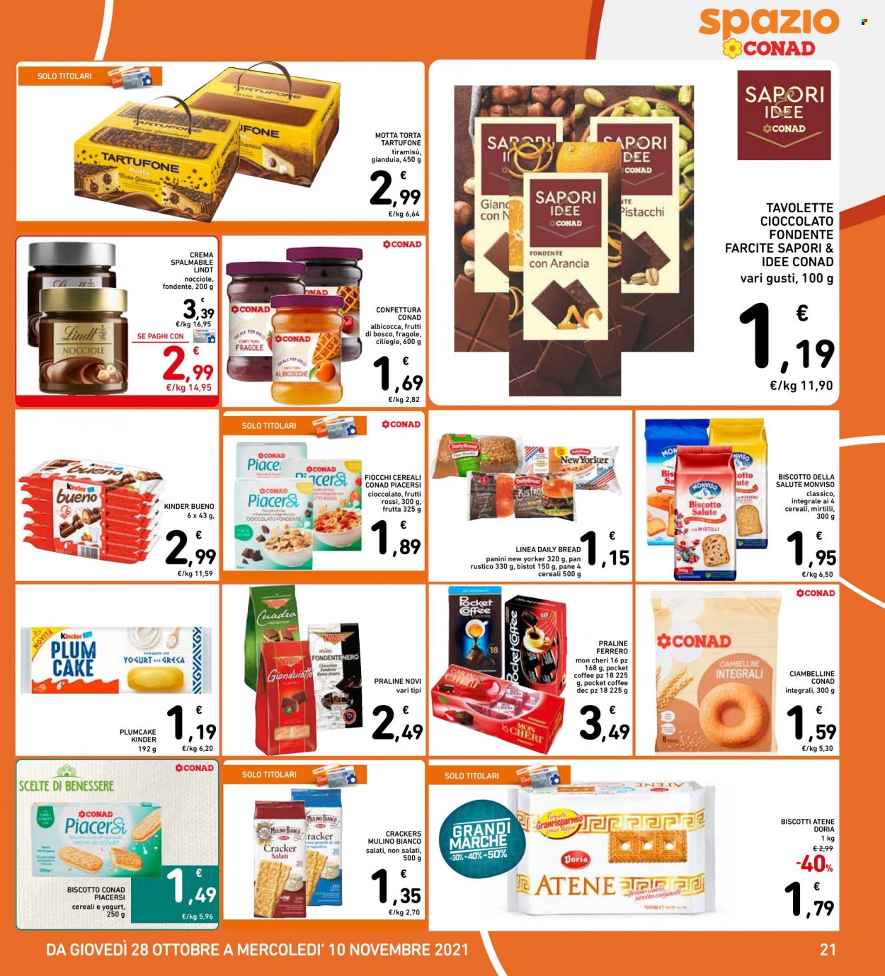 Volantino Conad - 28/10/2021 - 10/11/2021. Pagina 21