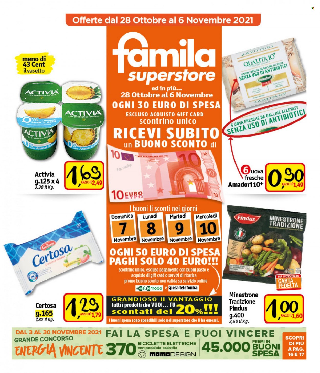 Volantino Famila - 28/10/2021 - 6/11/2021. Pagina 1