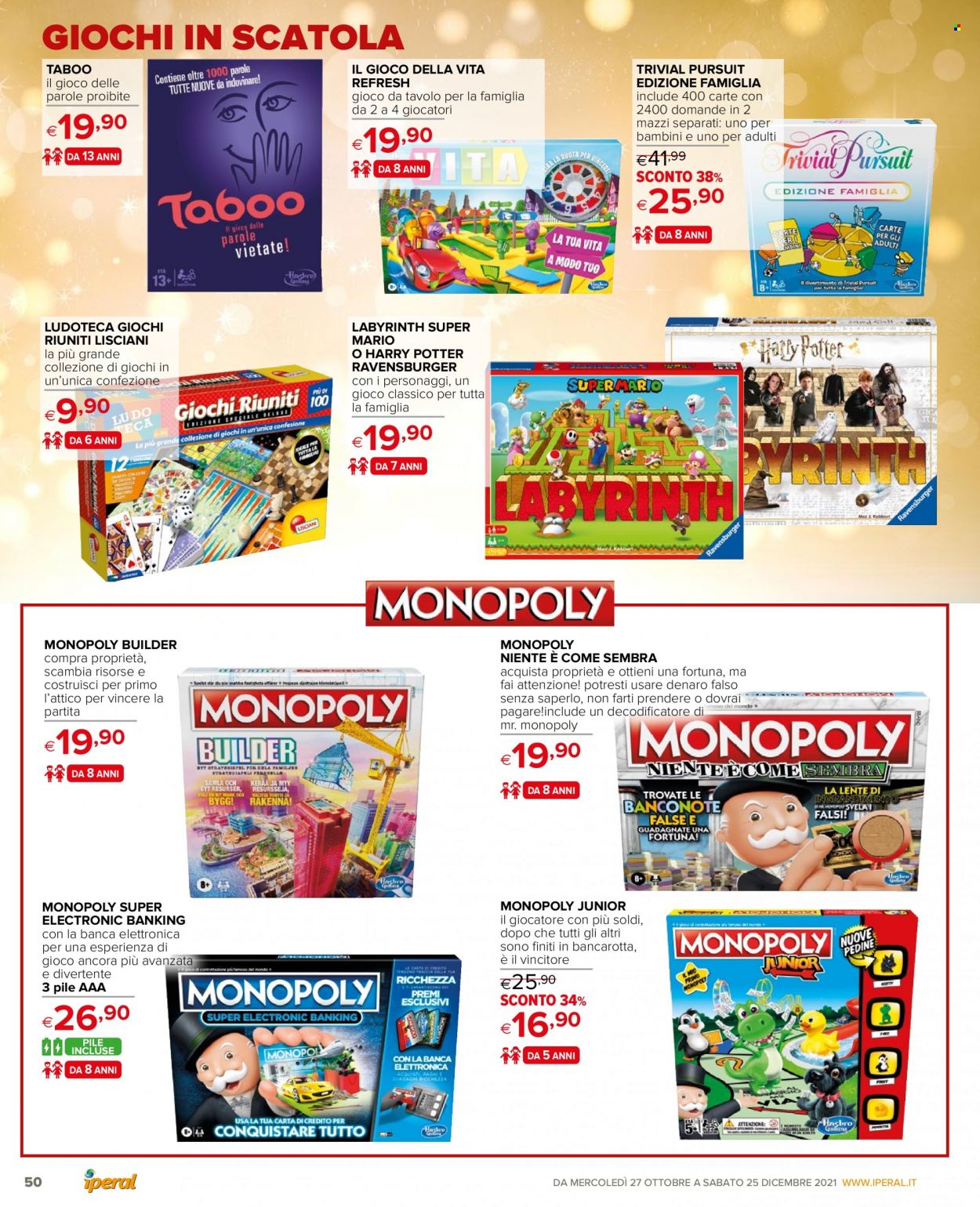 Volantino Iperal - 27/10/2021 - 25/12/2021. Pagina 50