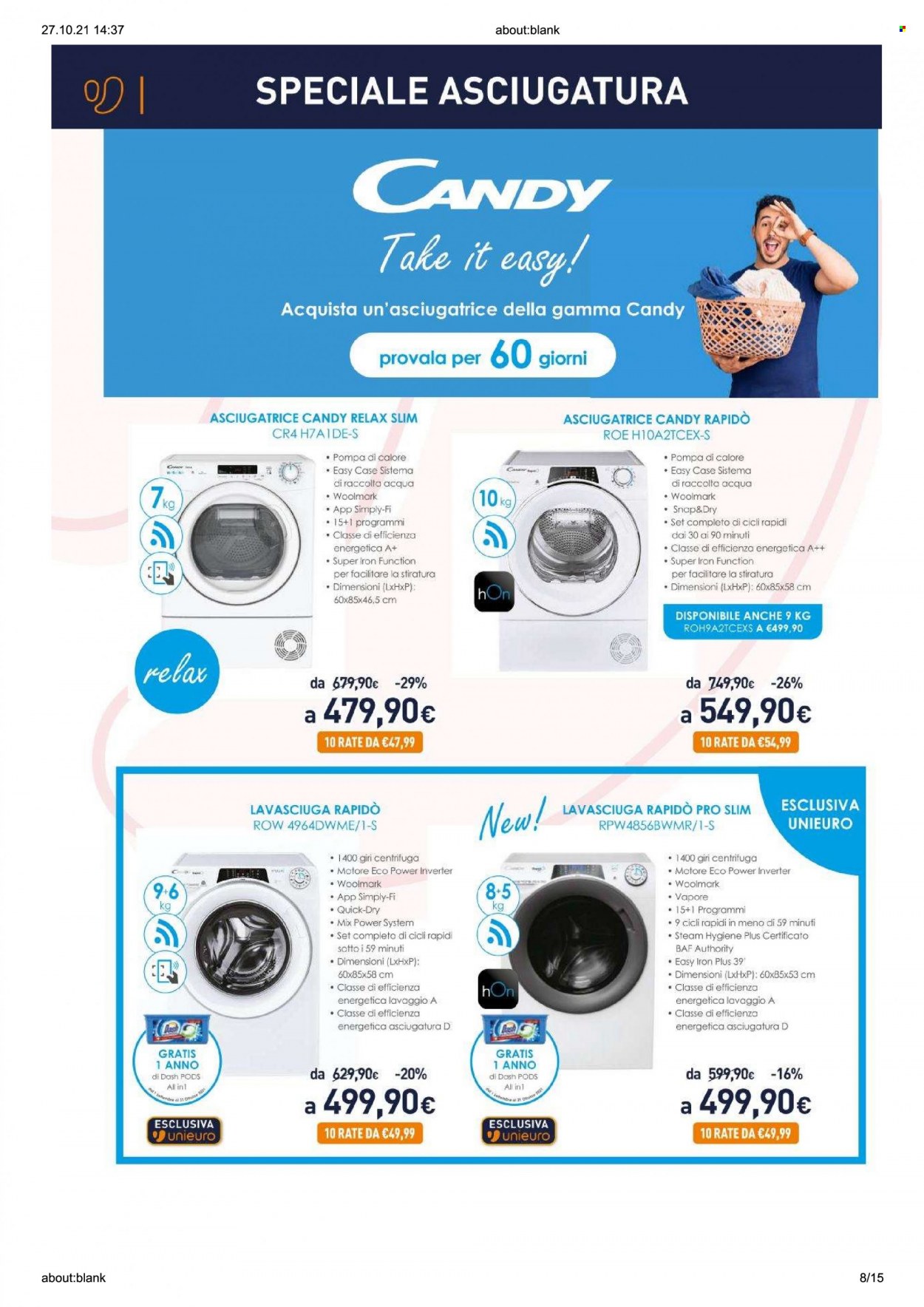 Volantino Unieuro - 18/10/2021 - 24/11/2021. Pagina 8