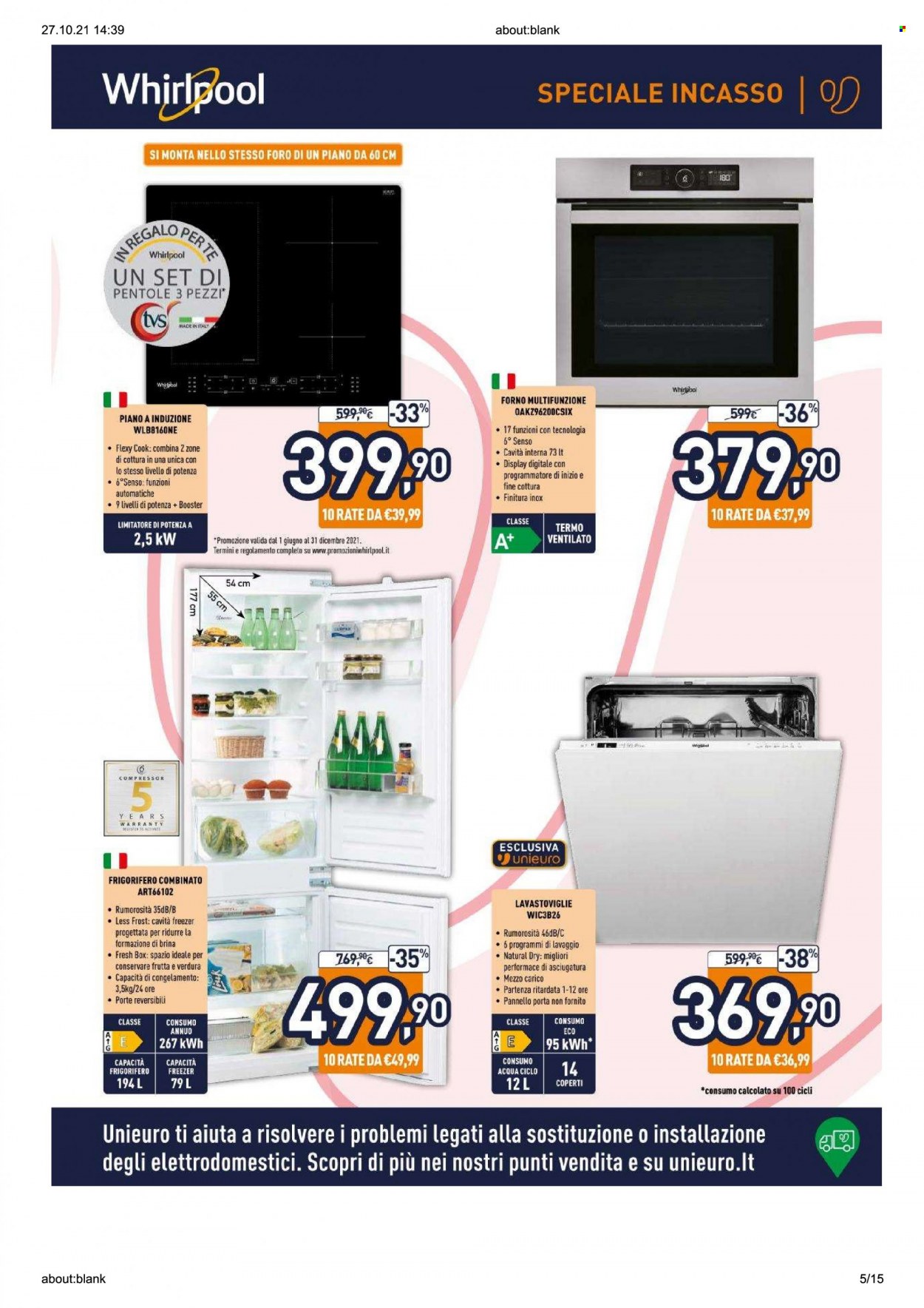 Volantino Unieuro - 25/10/2021 - 17/11/2021. Pagina 5
