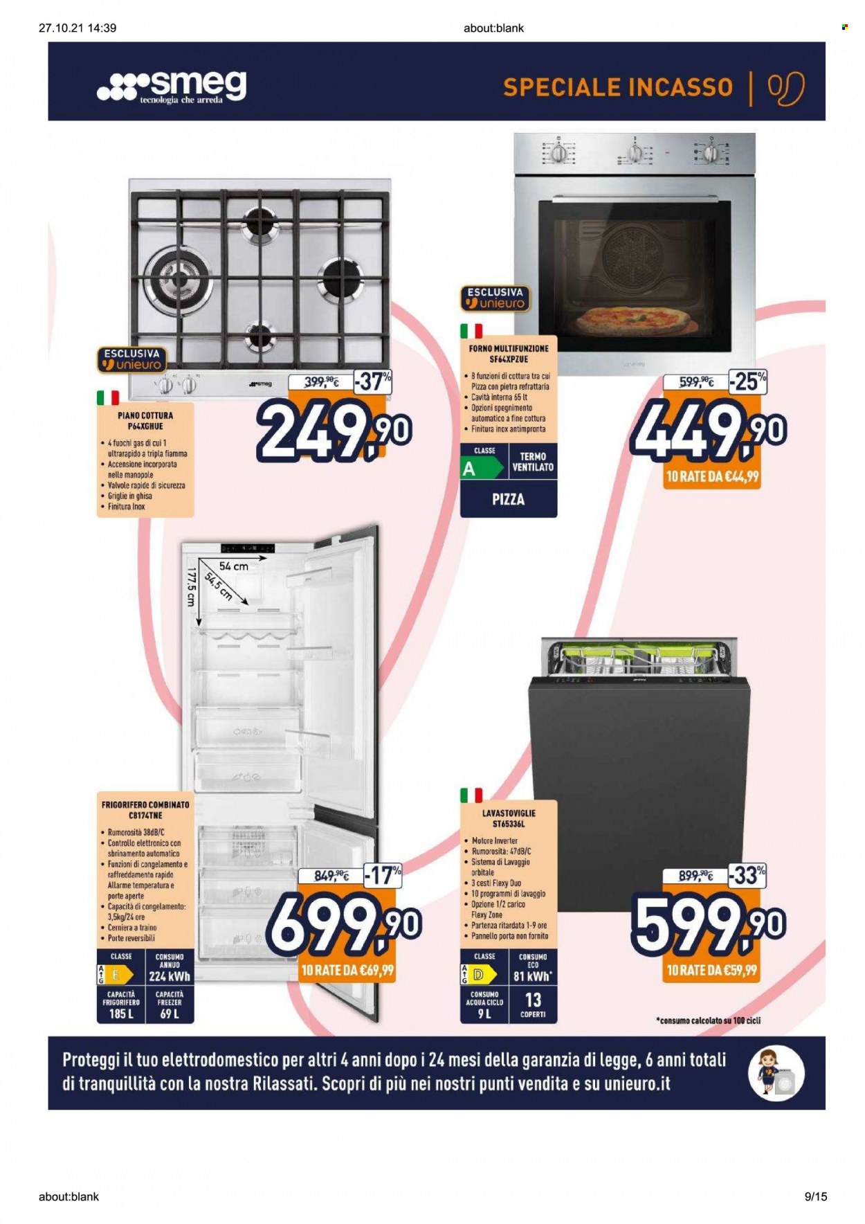 Volantino Unieuro - 25/10/2021 - 17/11/2021. Pagina 9