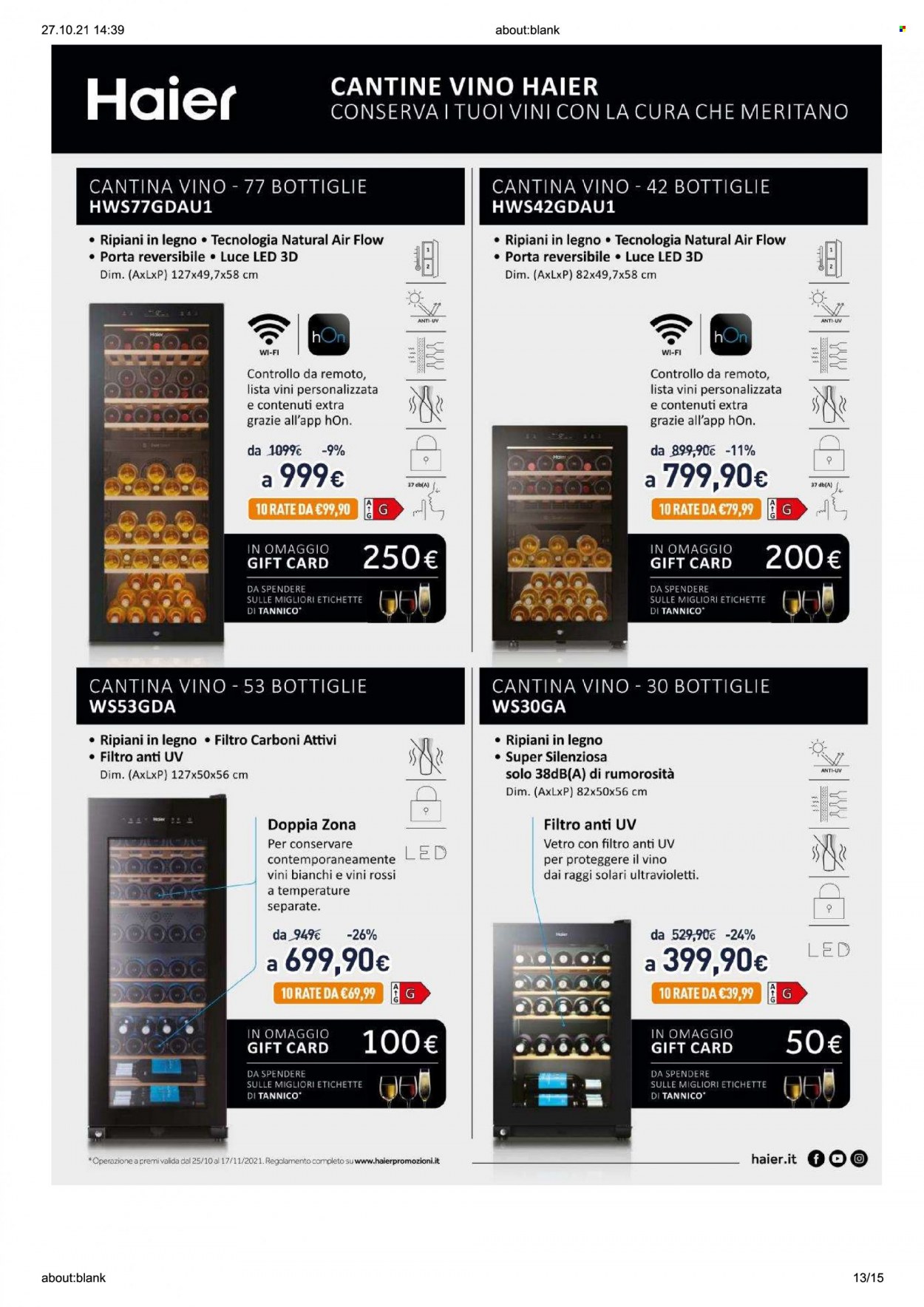 Volantino Unieuro - 25/10/2021 - 17/11/2021. Pagina 13