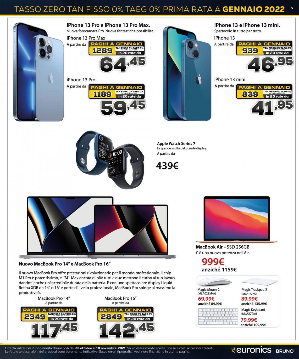 Volantino Euronics - 28/10/2021 - 10/11/2021. Pagina 10