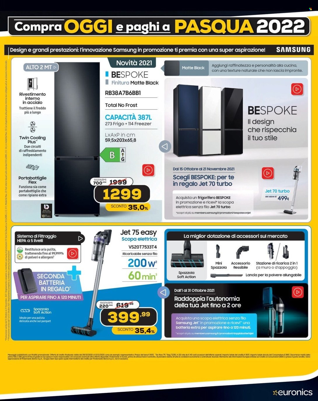 Volantino Euronics - 28/10/2021 - 10/11/2021. Pagina 15