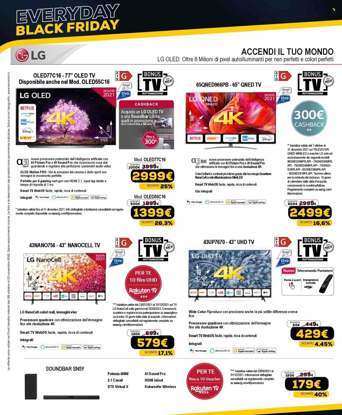 Volantino Euronics - 28/10/2021 - 10/11/2021. Pagina 12