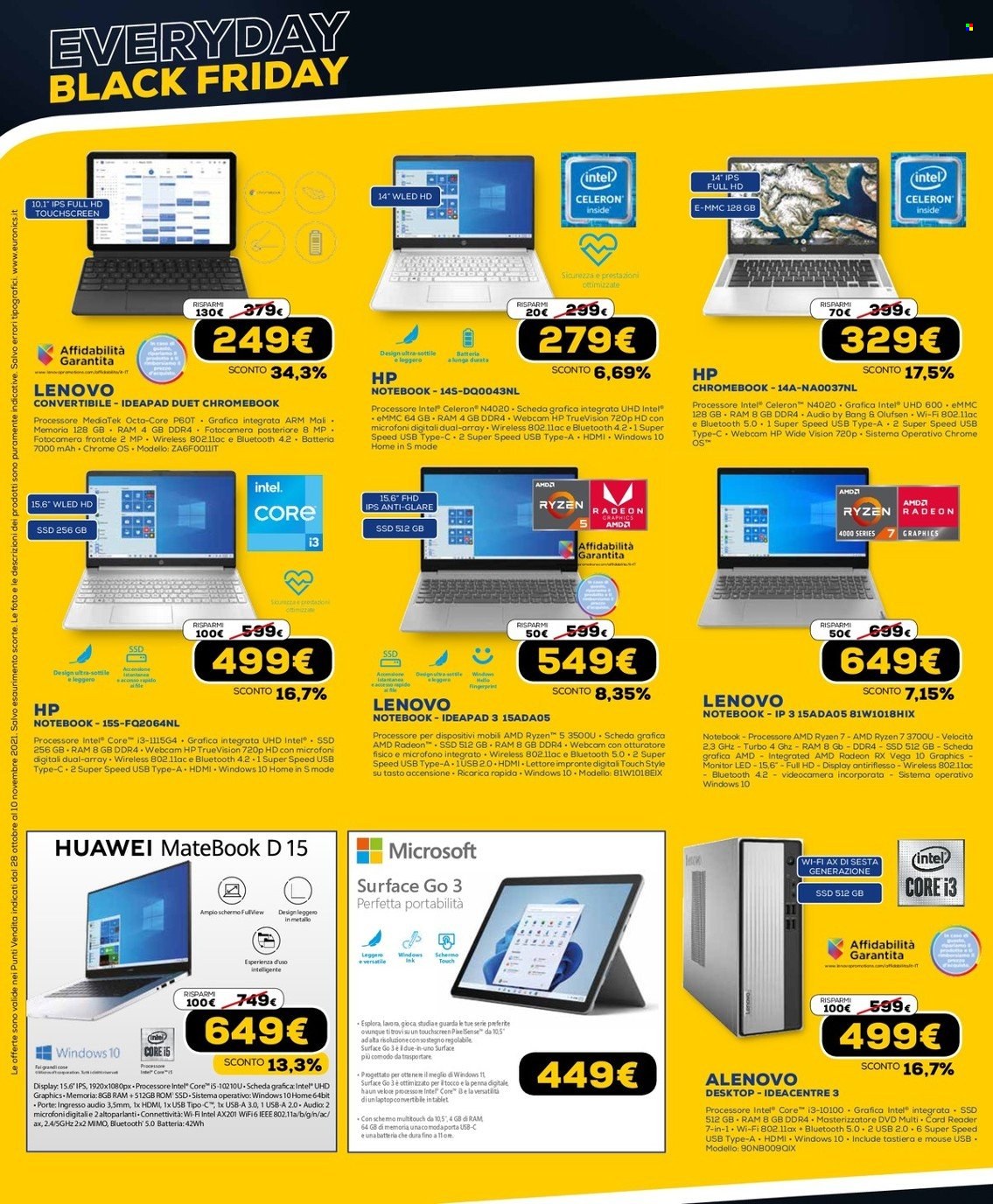 Volantino Euronics - 28/10/2021 - 10/11/2021. Pagina 18