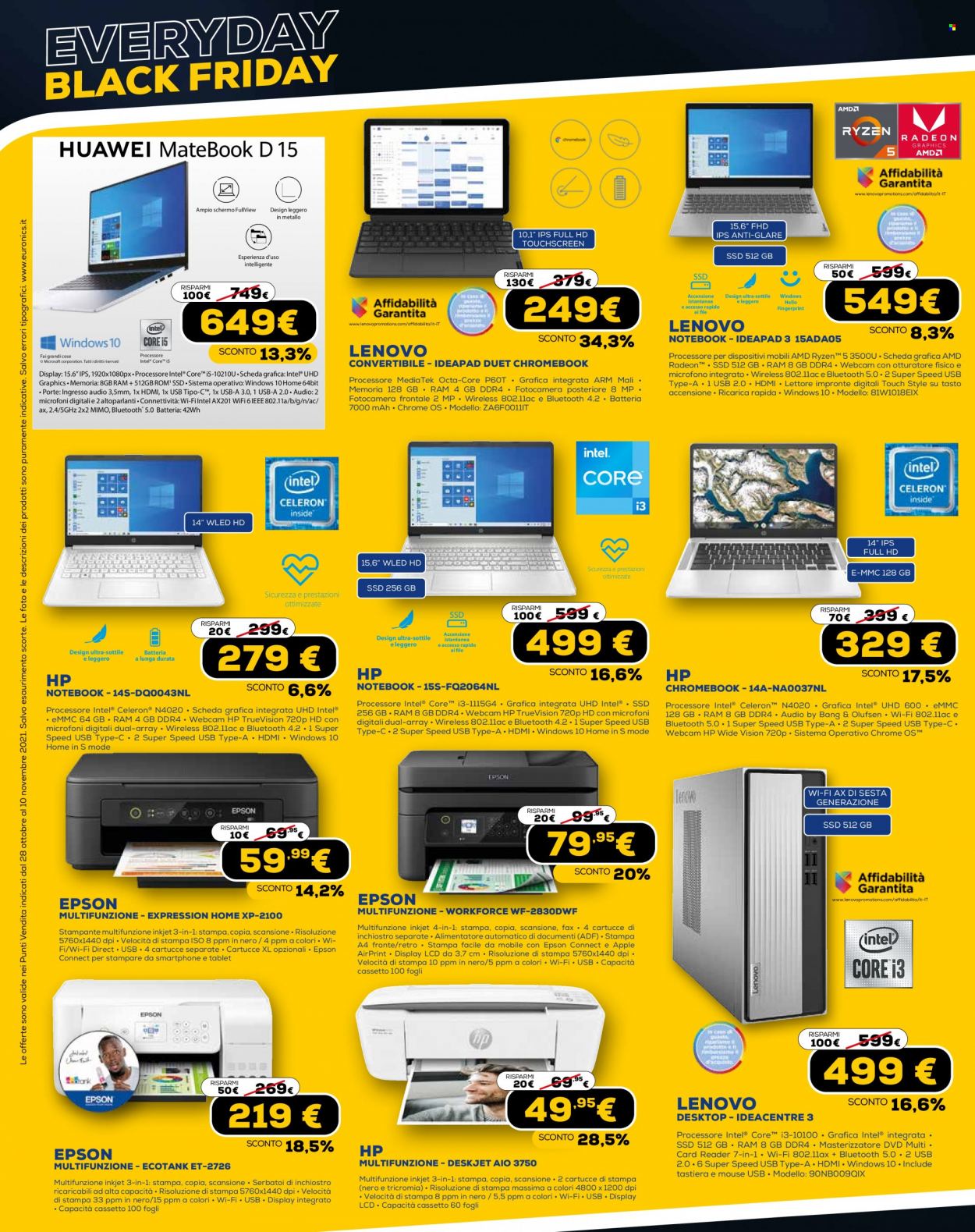 Volantino Euronics - 28/10/2021 - 10/11/2021. Pagina 8